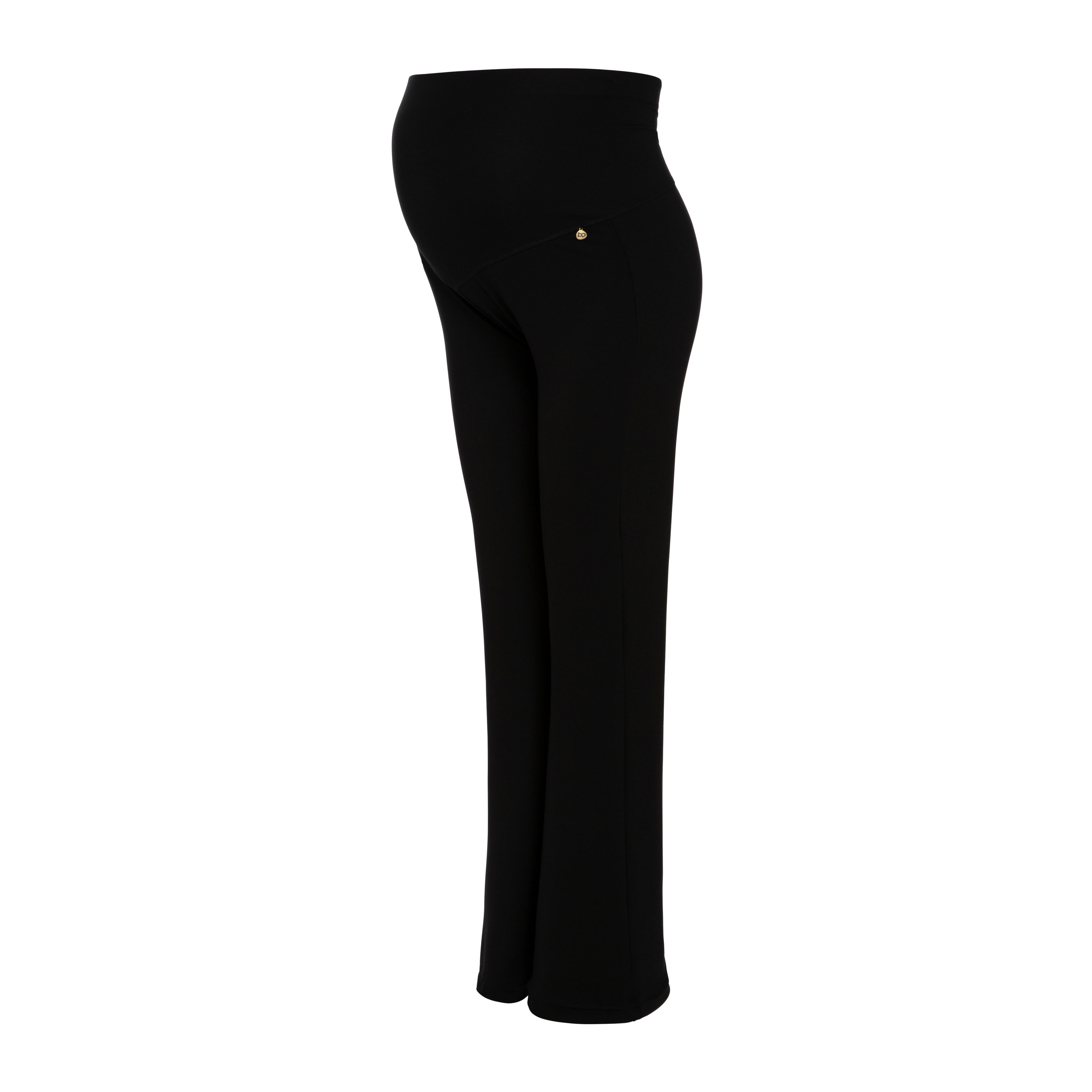 Flared pantalon de maternité Glow noir - S