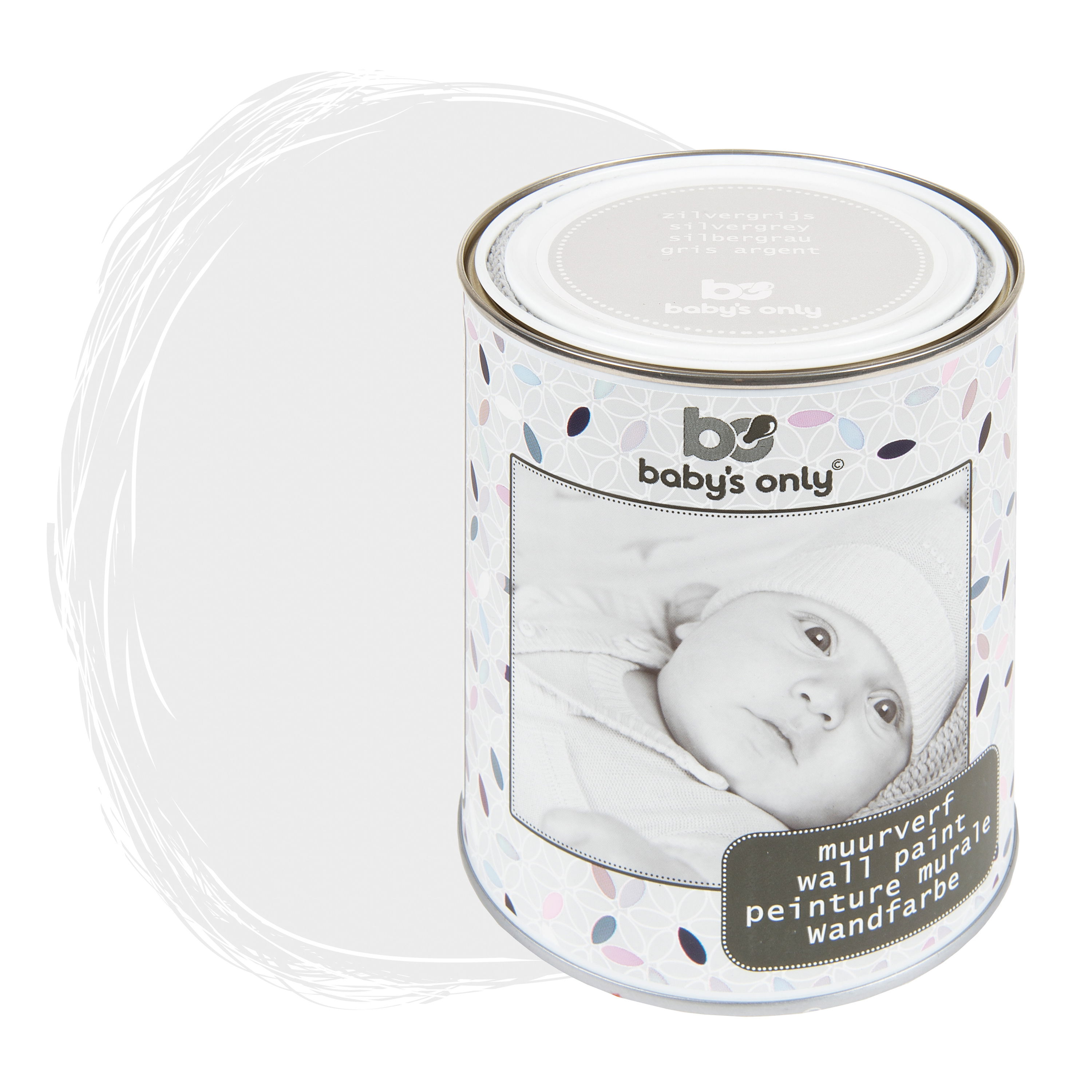 Wall paint silver-grey - 1 liter