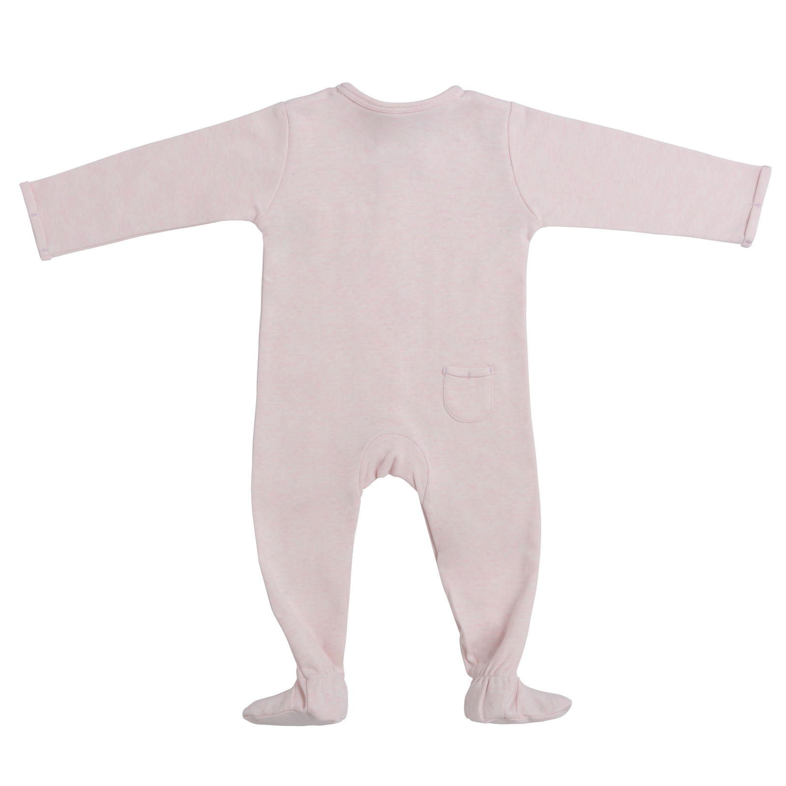 Playsuit with feet Melange classic pink - 62