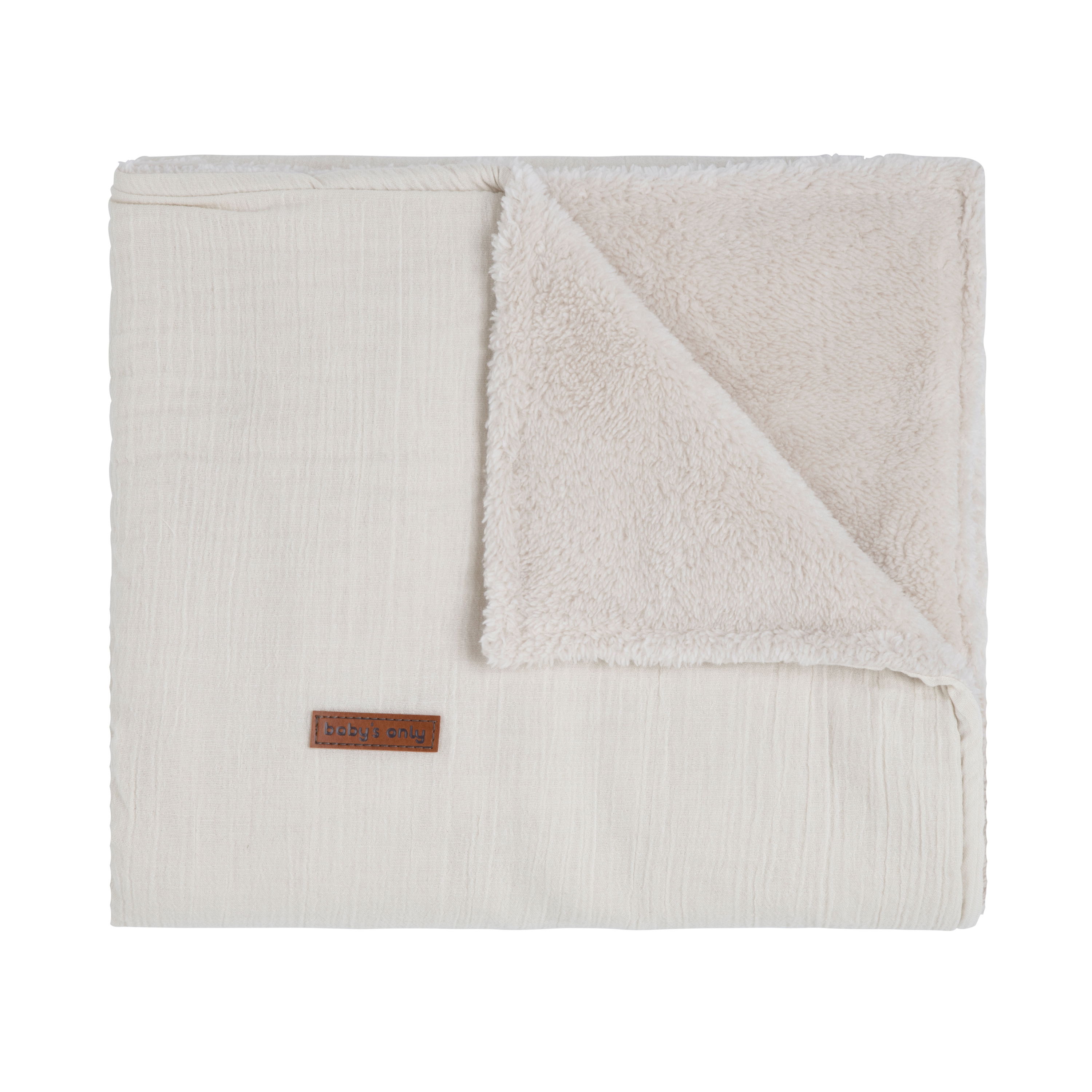 Wiegdeken teddy Breeze warm linen