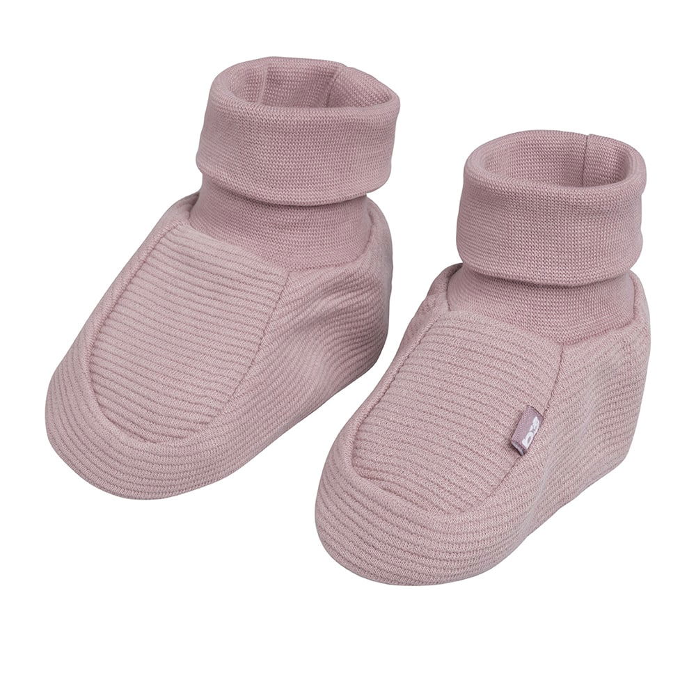 Chaussons Pure vieux rose - 0-3 mois