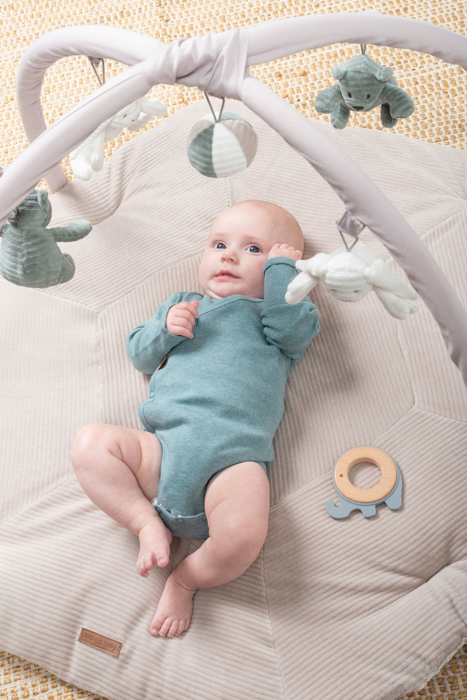 Activity mat Sense sea green/pebble grey/white