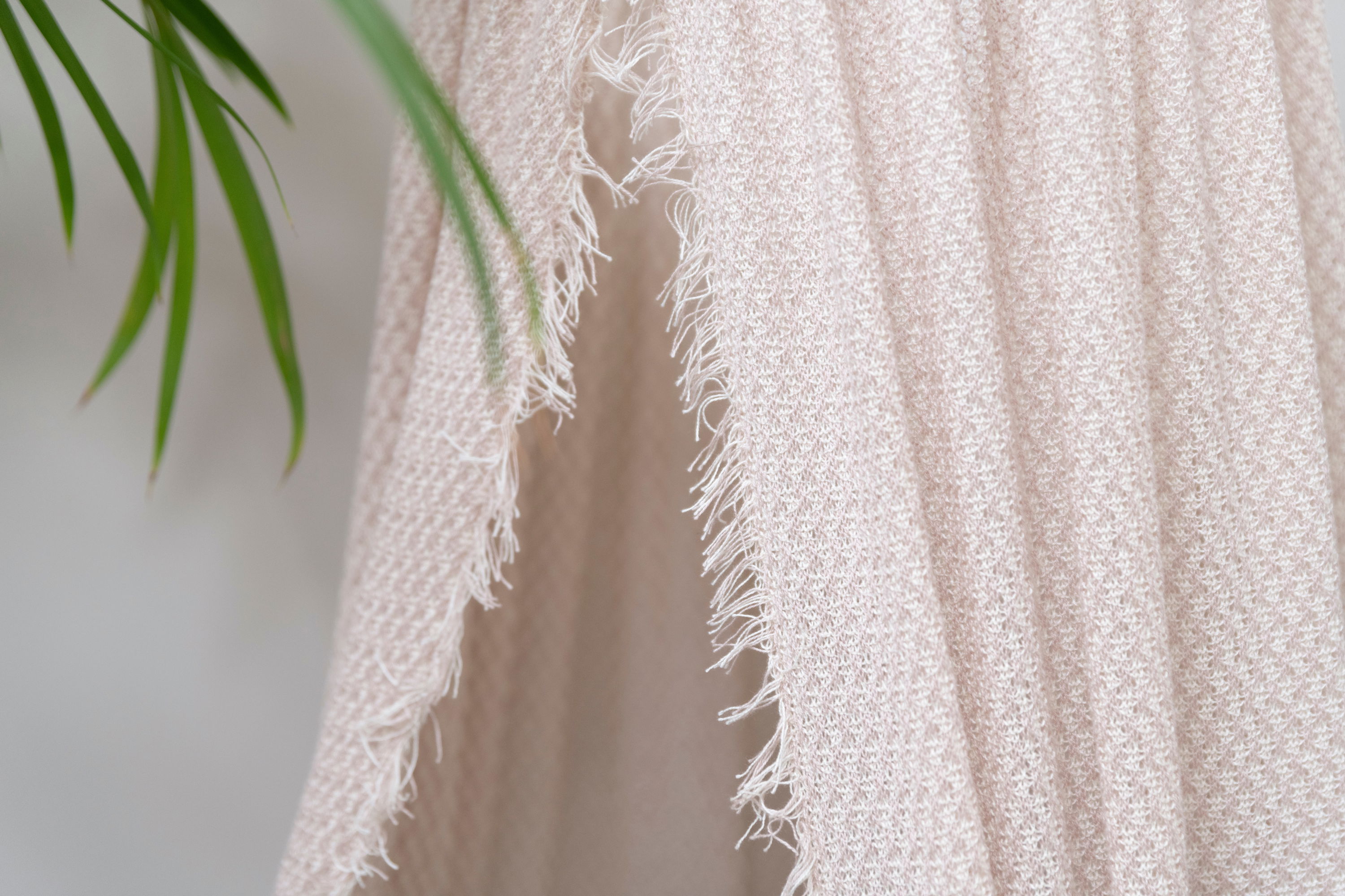 Voile Happiness vieux rose/ecru