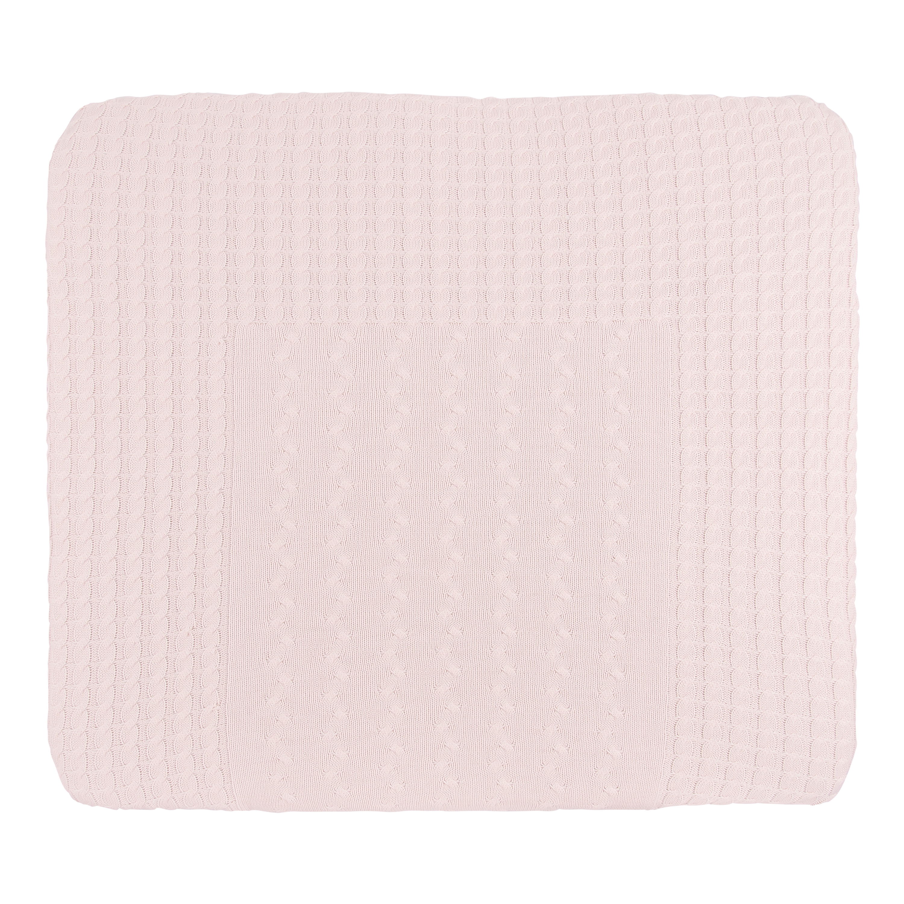 Housse matelas à langer Cable rose très clair - 75x85