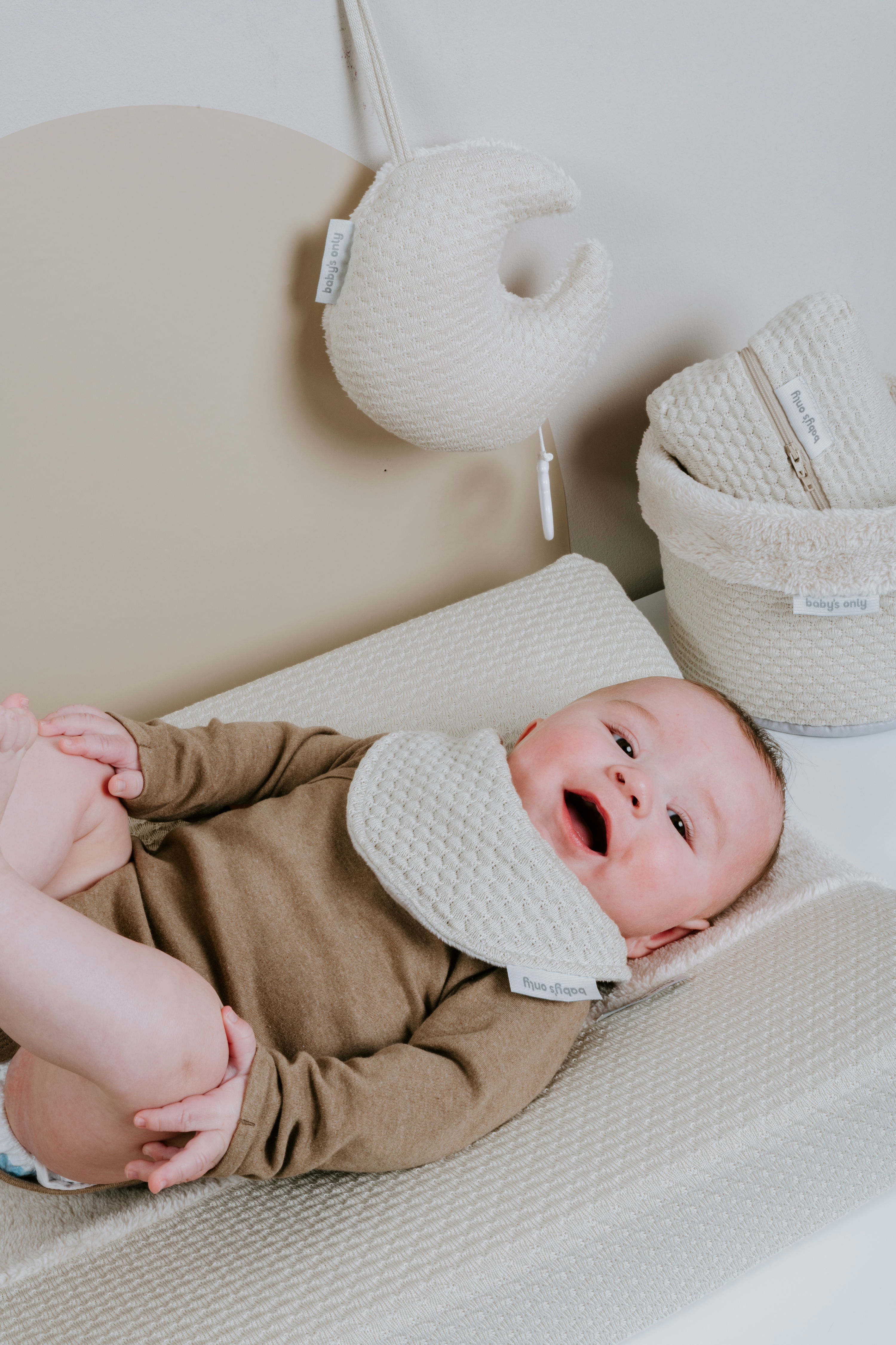 Baby Bandana Sky Warm Linen