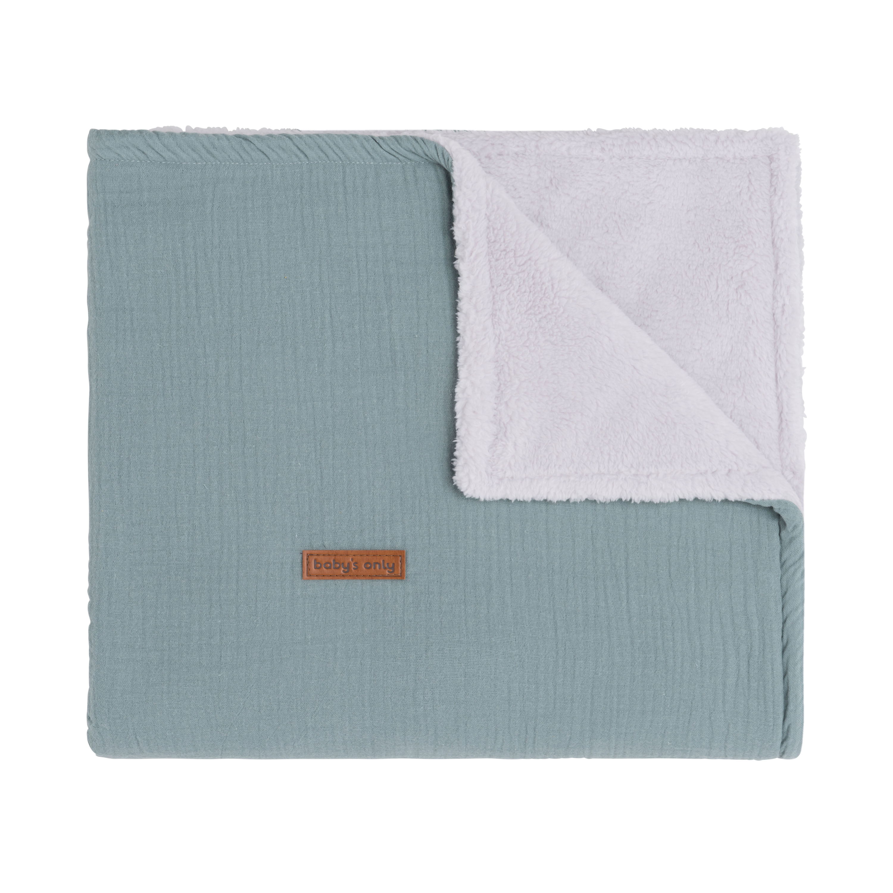 Couverture berceau teddy Breeze stonegreen