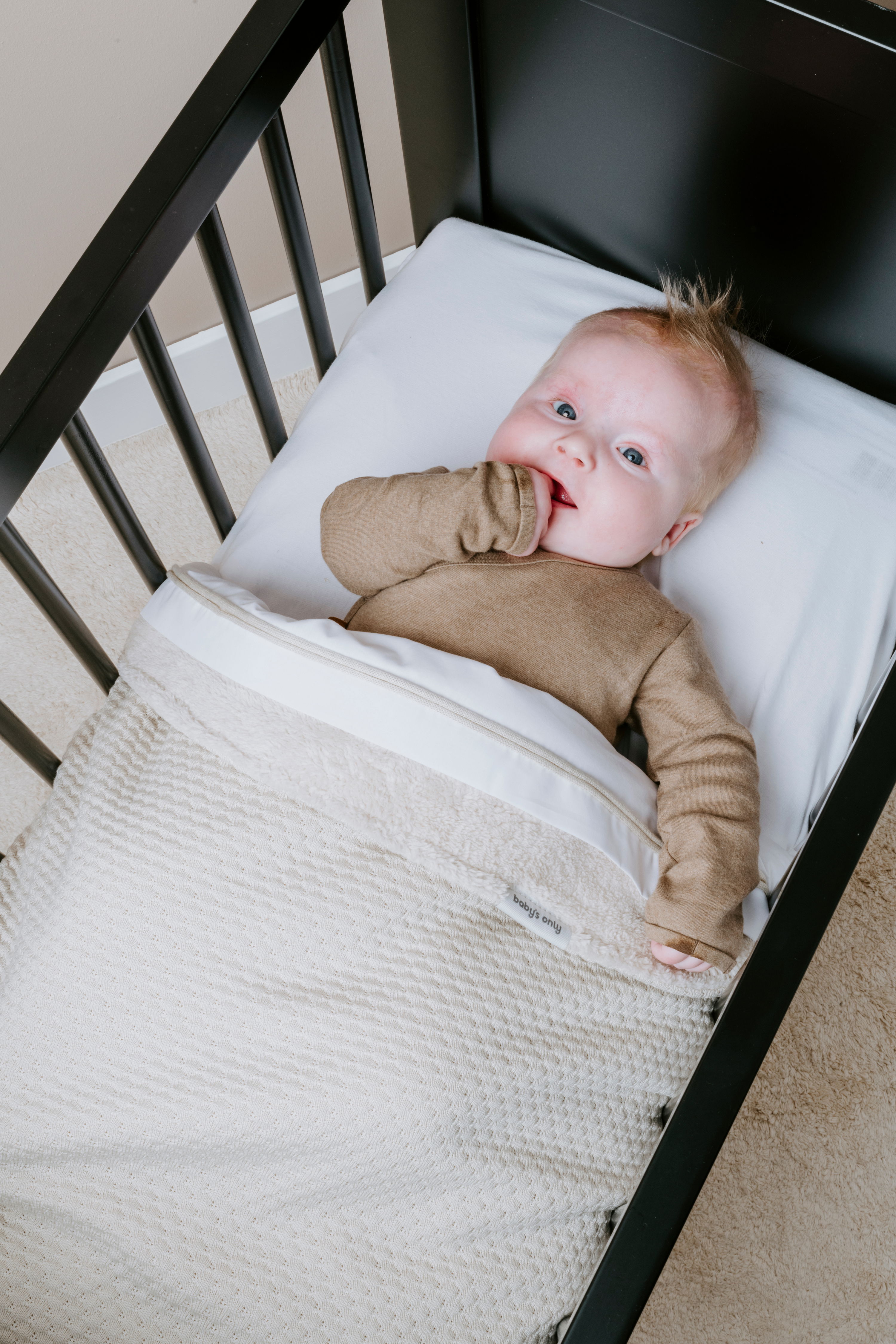 Baby crib blanket teddy Sky warm linen