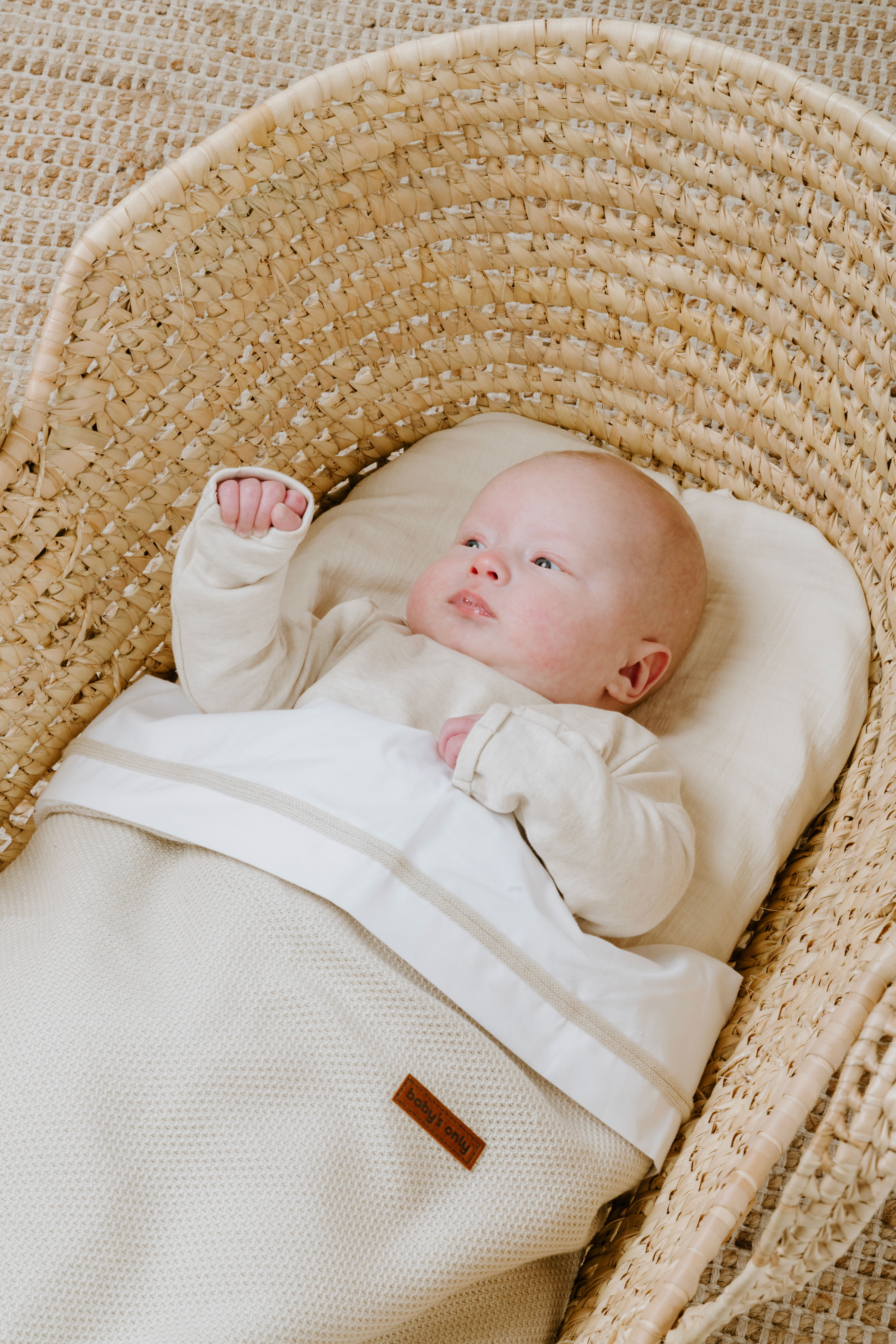 Baby crib blanket teddy Classic sand