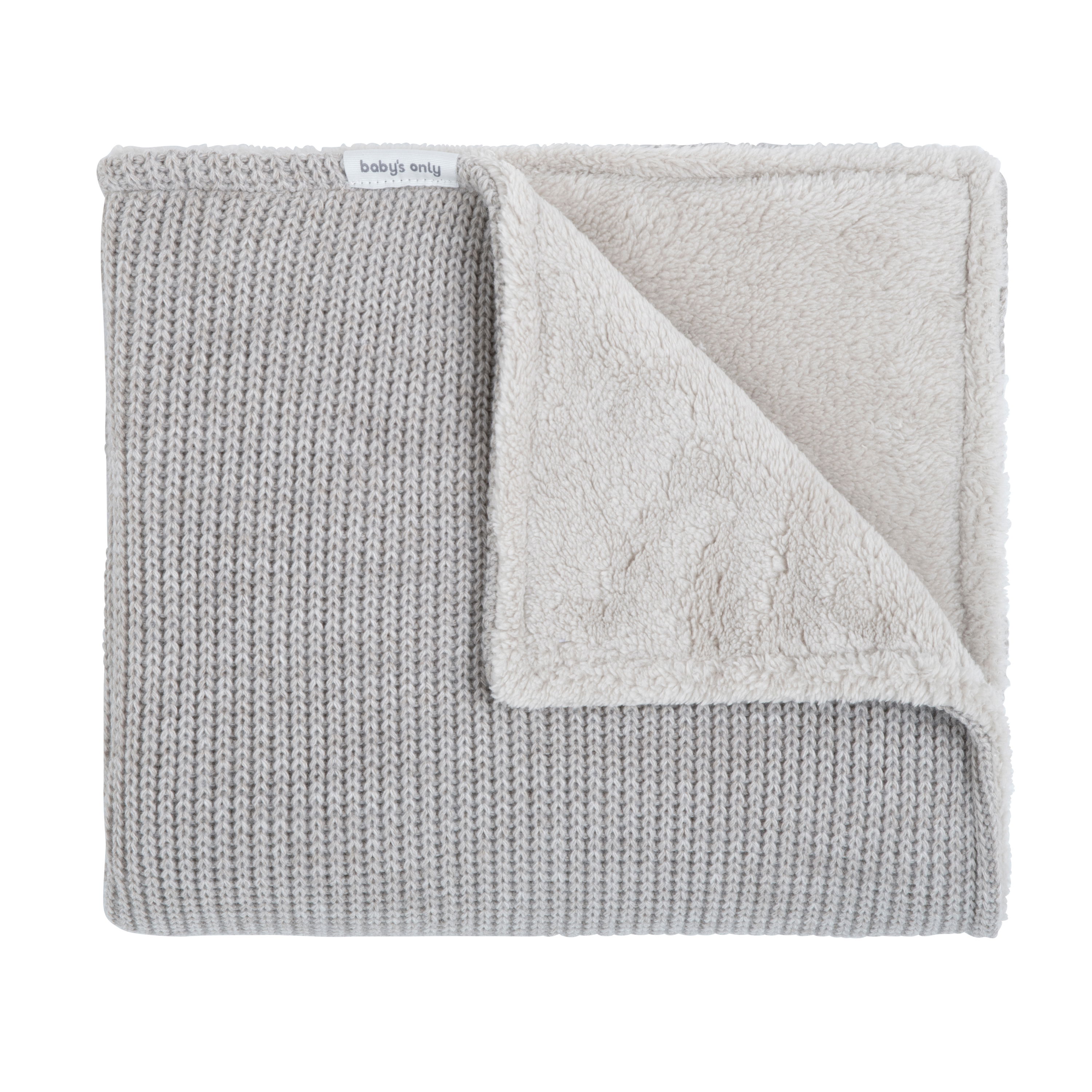 Couverture berceau teddy Hope dusty grey