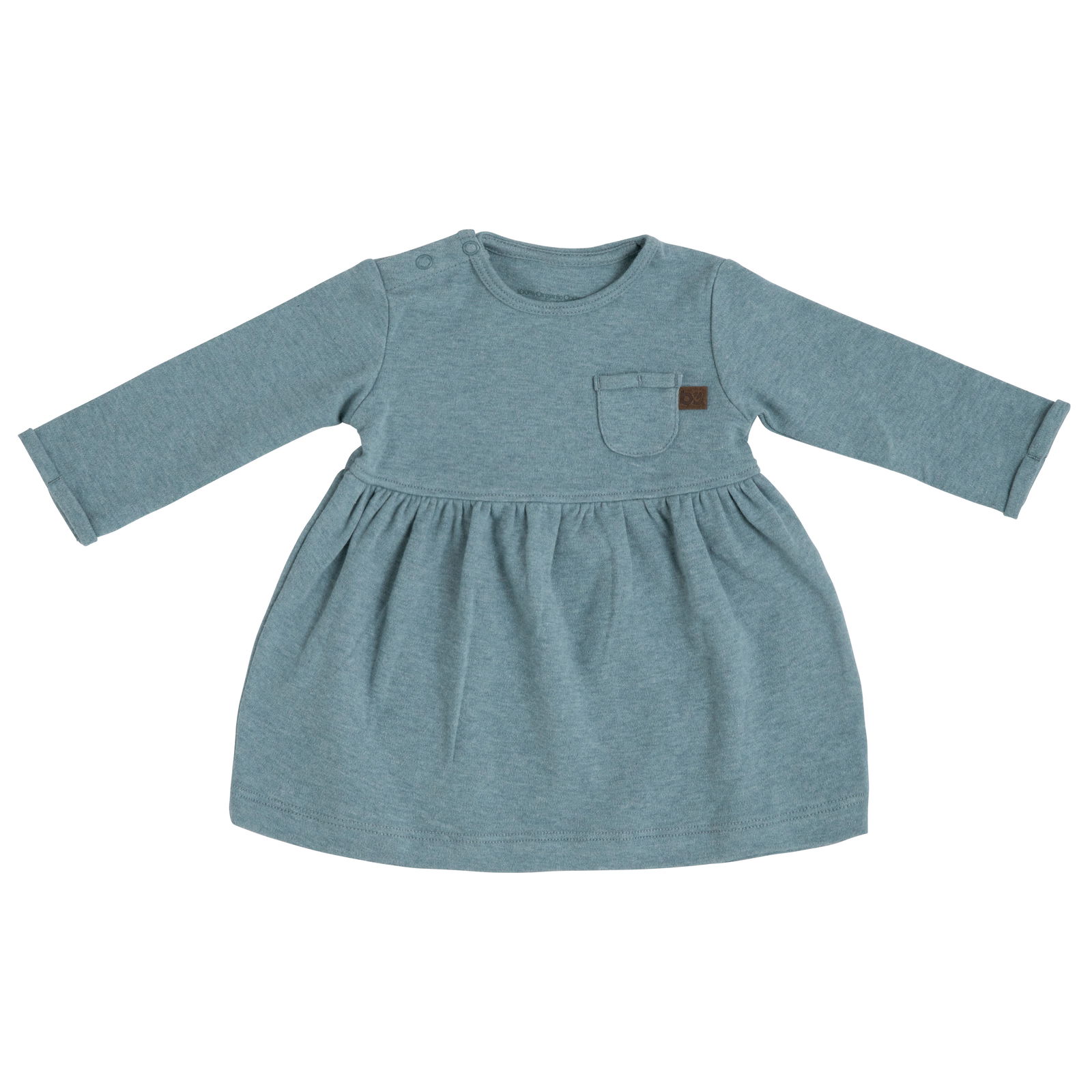 Jersey jurkje Melange stonegreen - 56