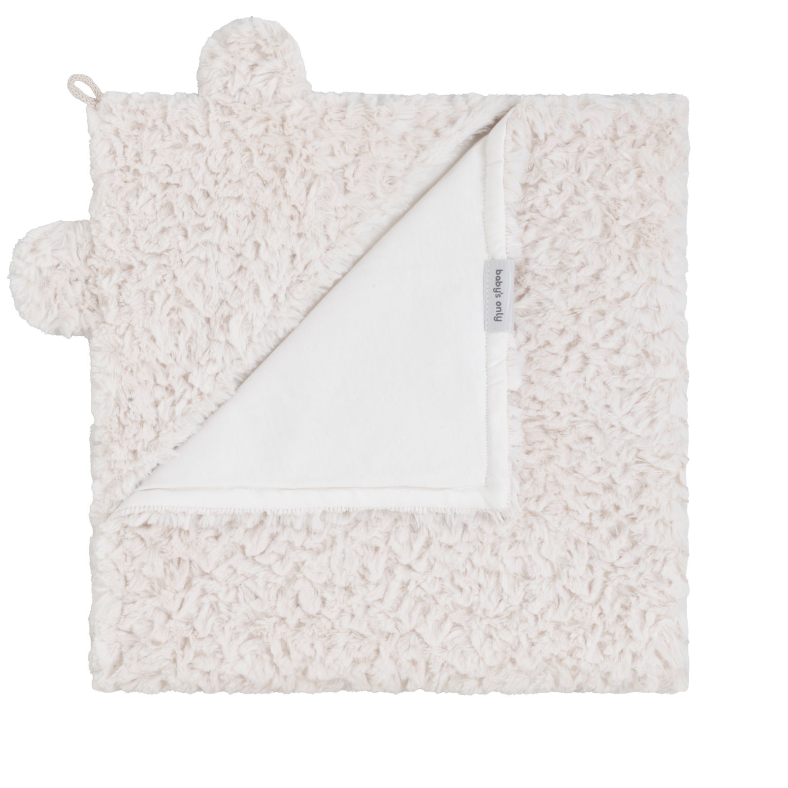 Couverture enveloppante Snow blanc cassé - avec oreilles