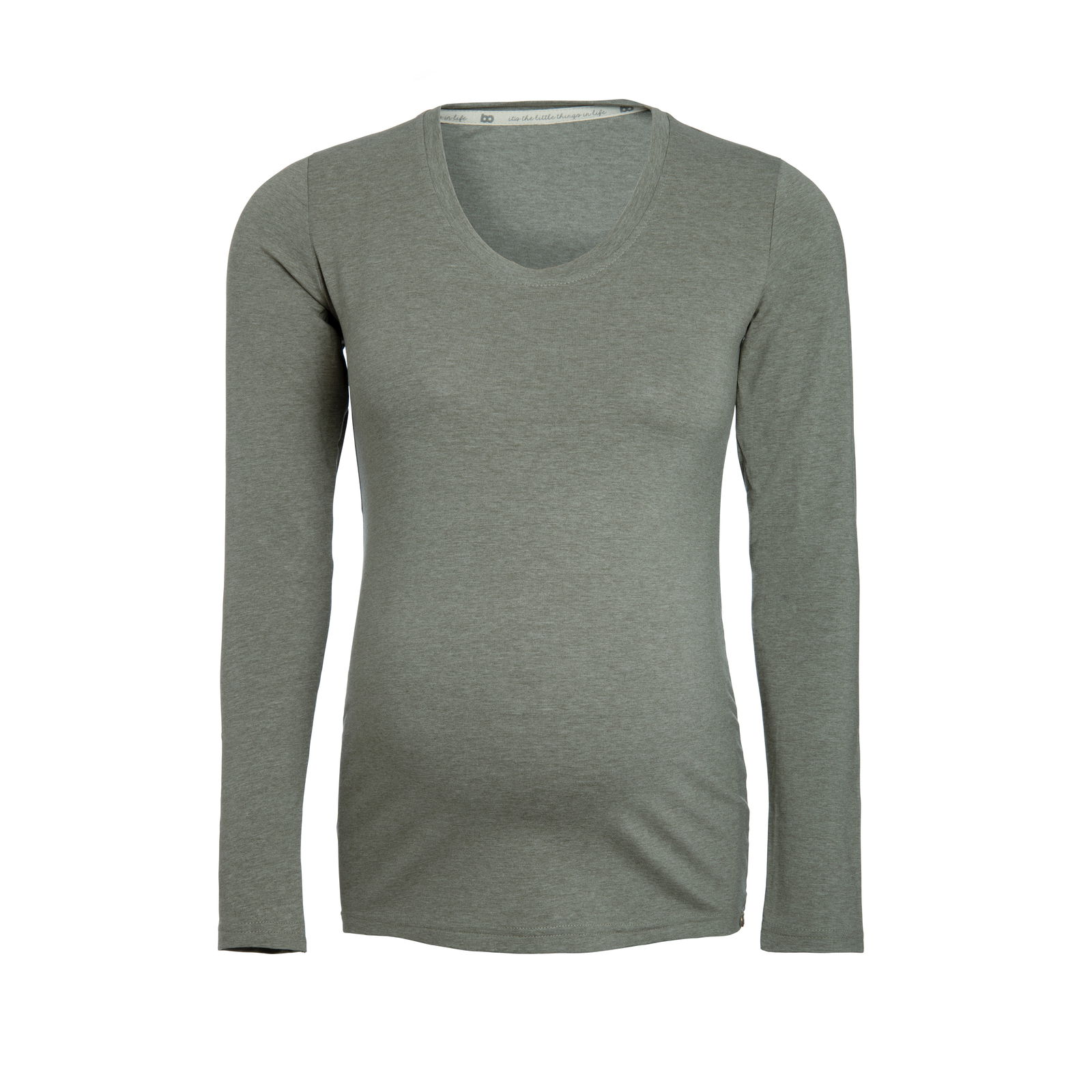 Maternity long sleeve top Glow urban green - L