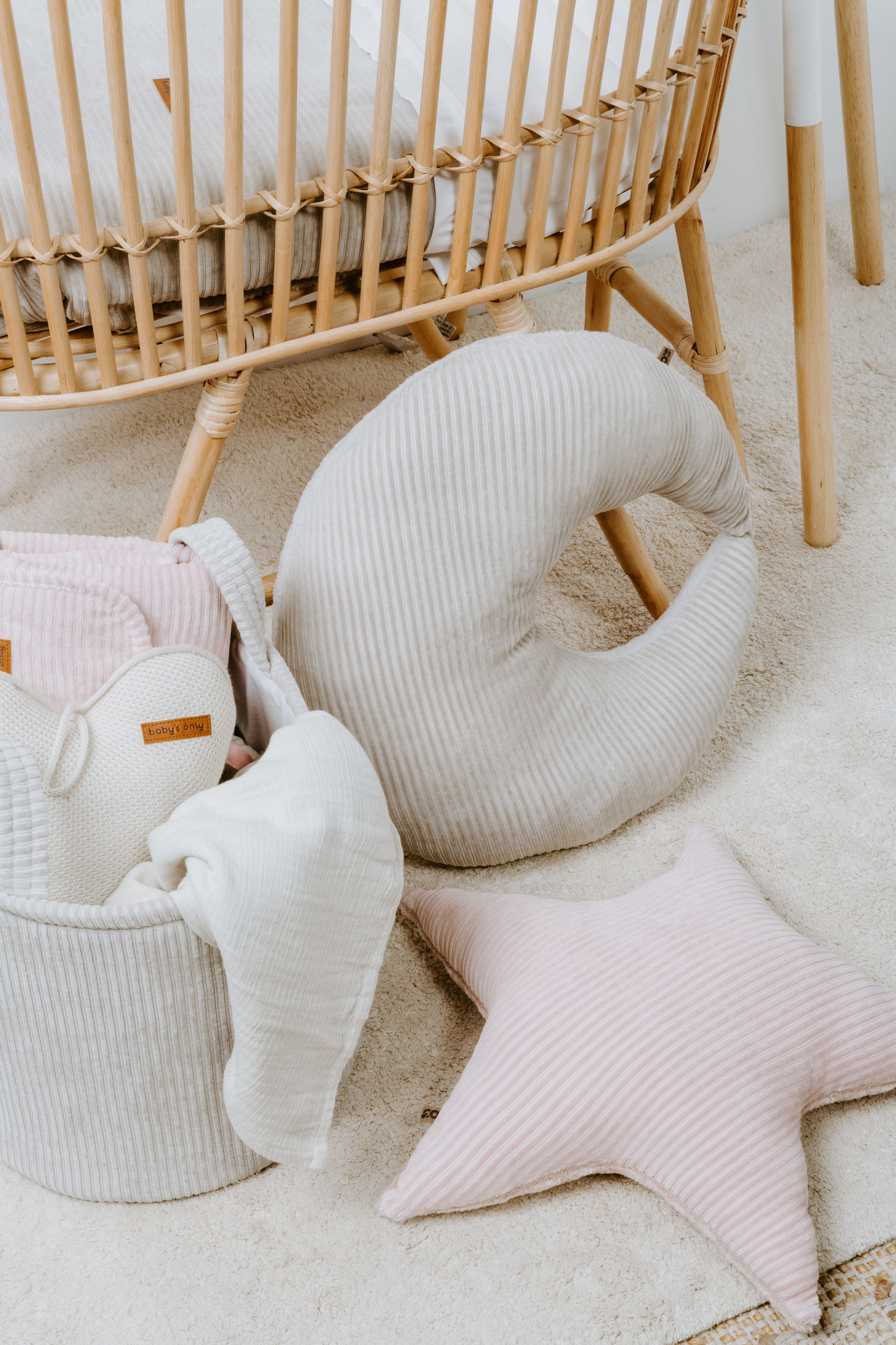 Kussen ster teddy Sense oud roze