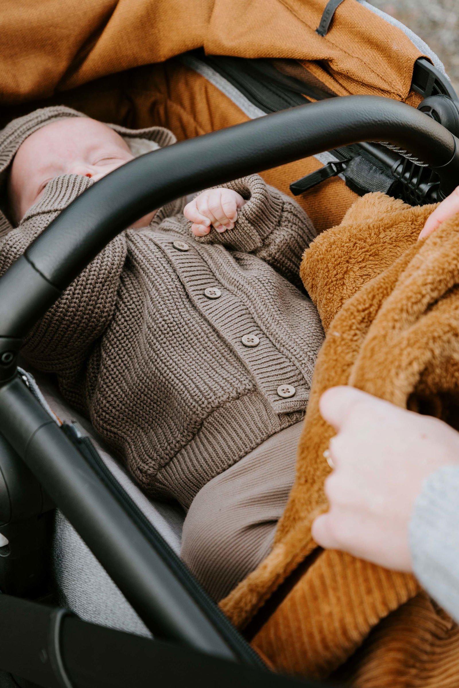 Cardigan with hood teddy Soul mocha - 80