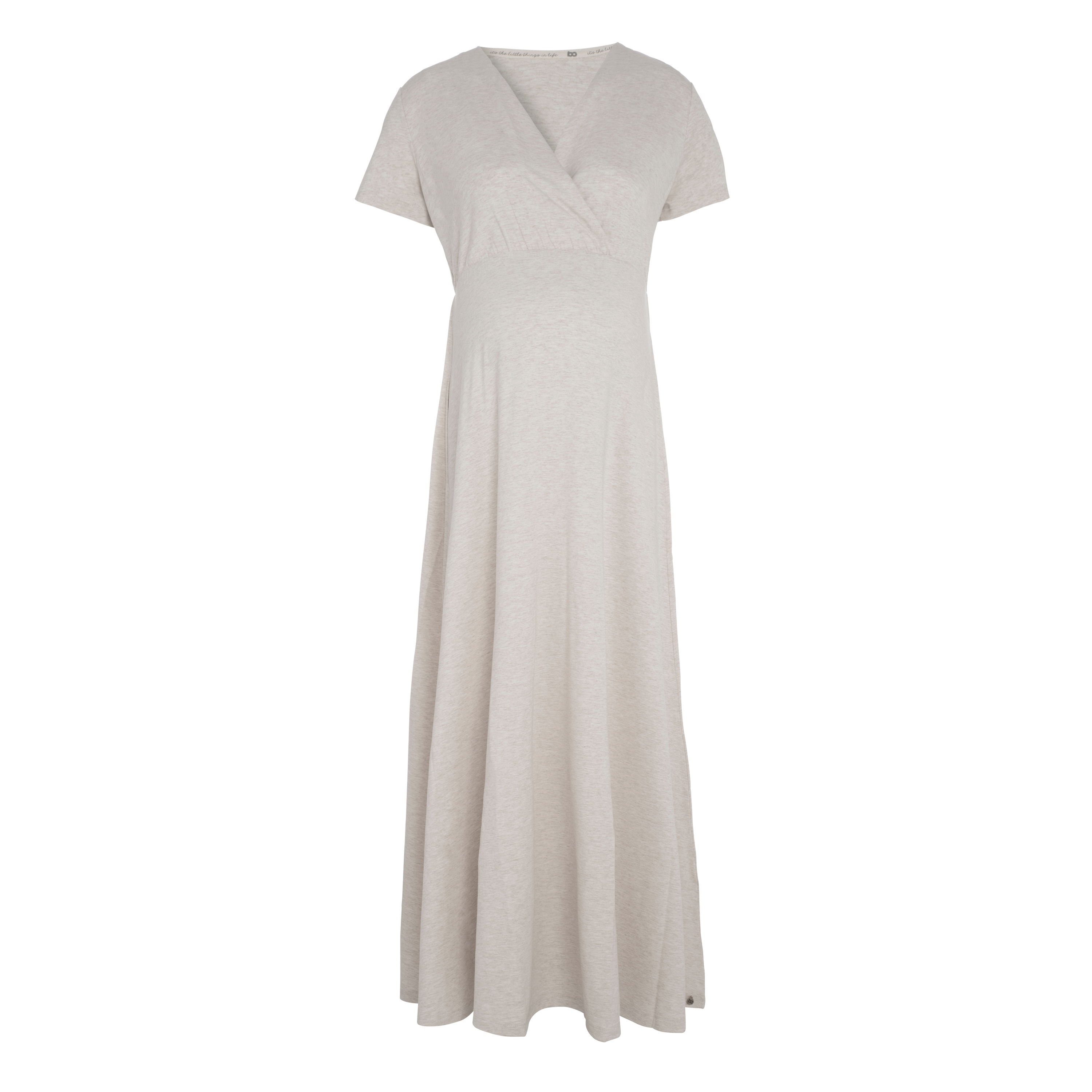 Maternity dress Glow ecru - S/M - With nursing function