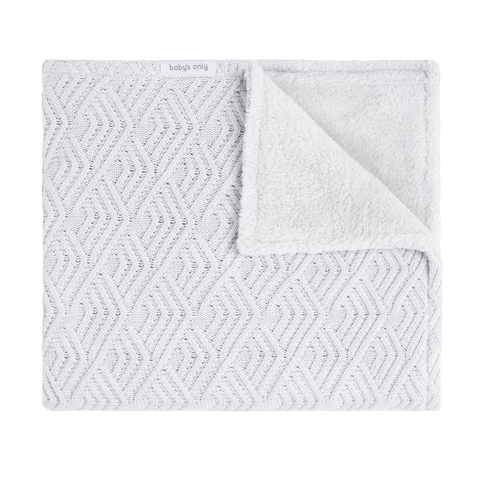 Babydecke Teddyfutter Sierra Wollweiß