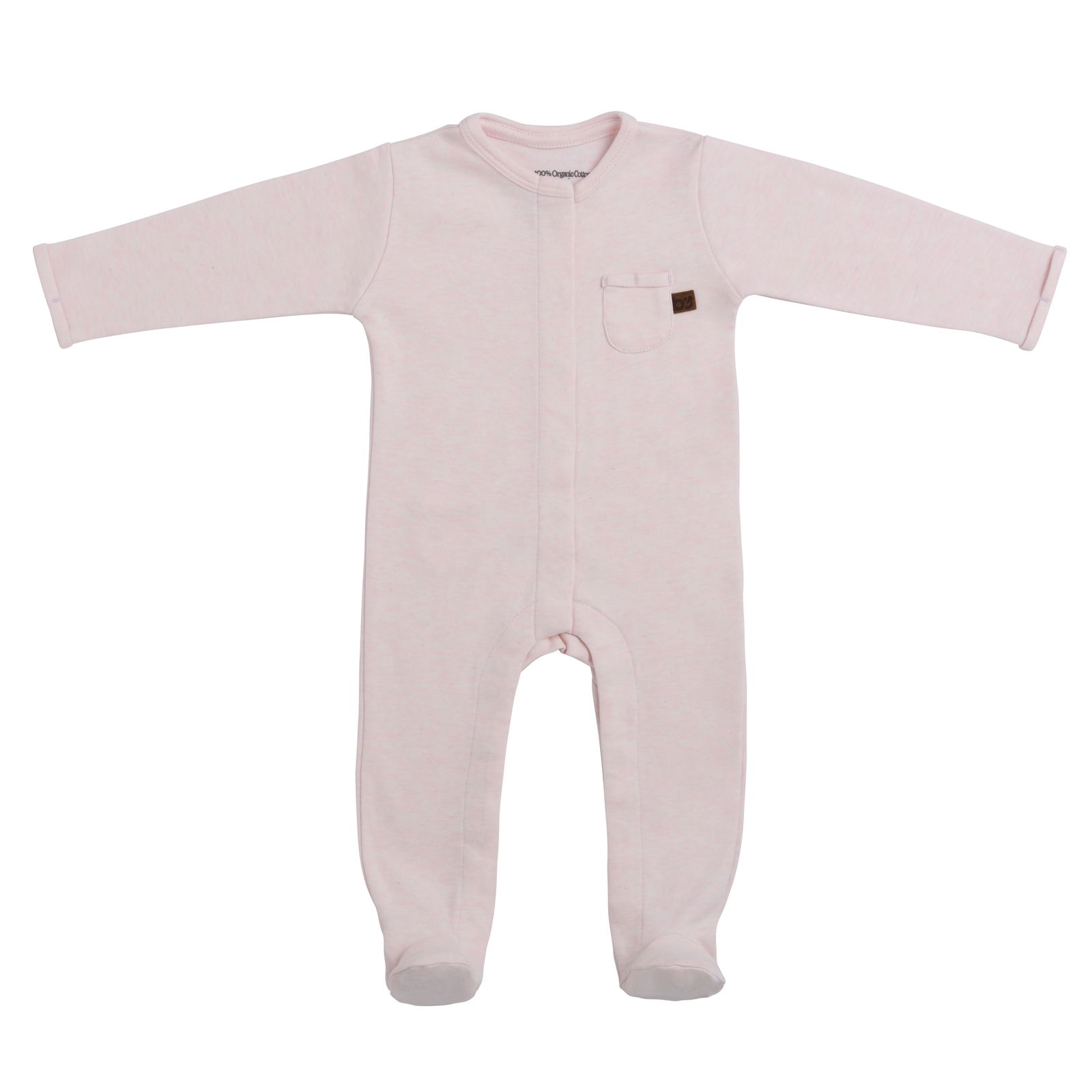 Playsuit with feet Melange classic pink - 62