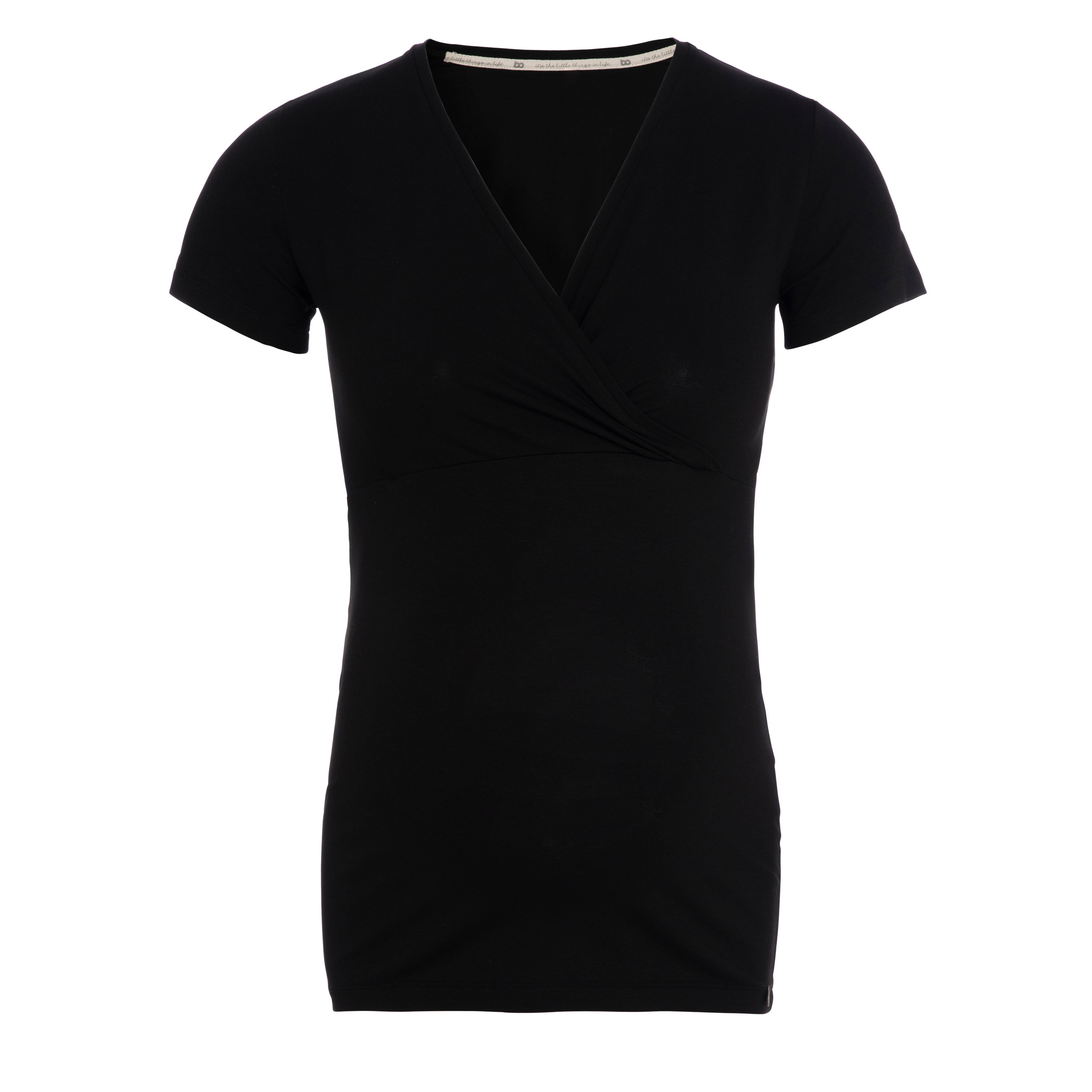 Maternity T-shirt Glow black - S - With nursing function