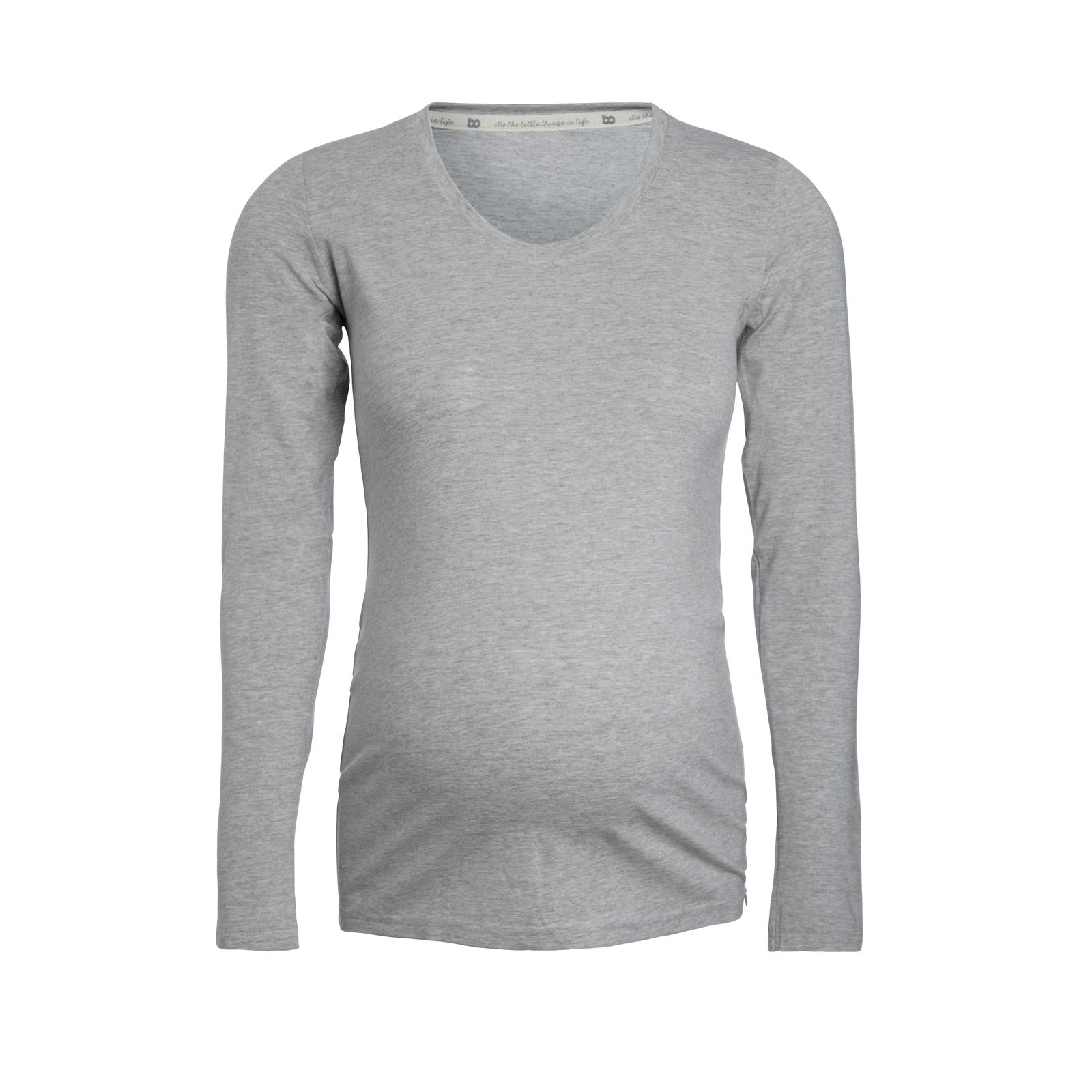 Maternity long sleeve top Glow dusty grey - S