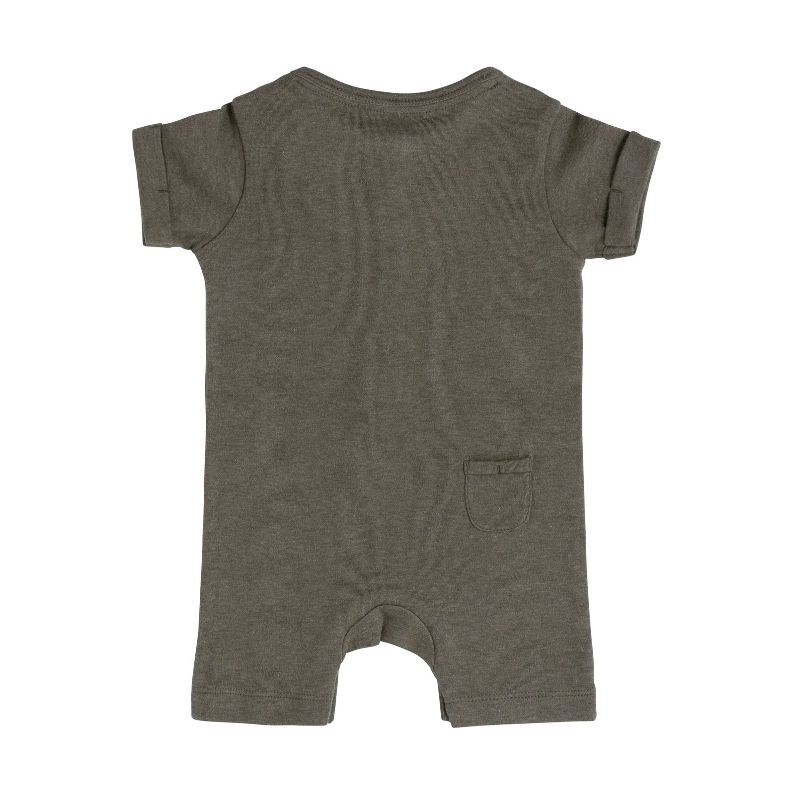 Boxpakje korte mouw Melange khaki - 68