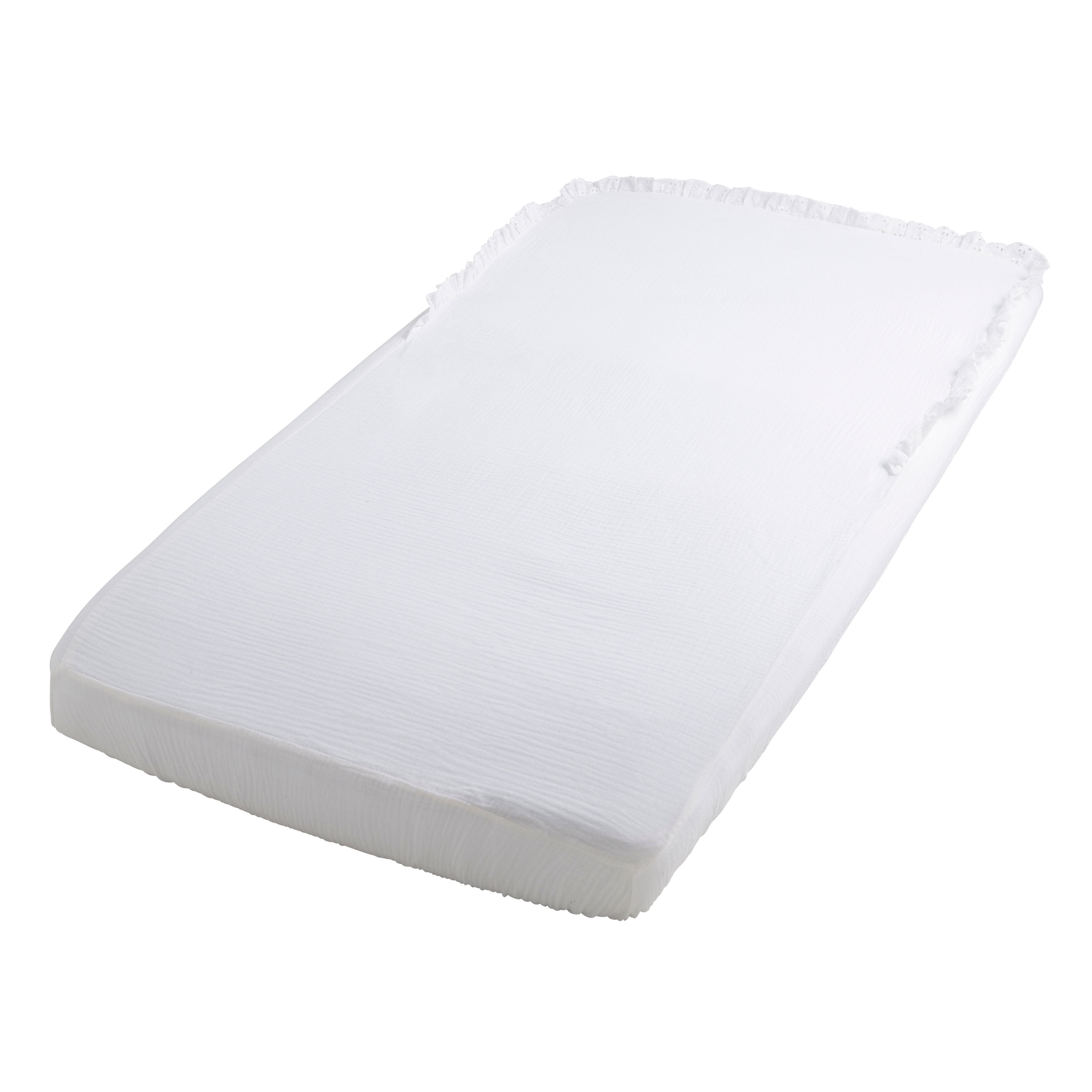 Drap-housse Calm blanc - 40x80