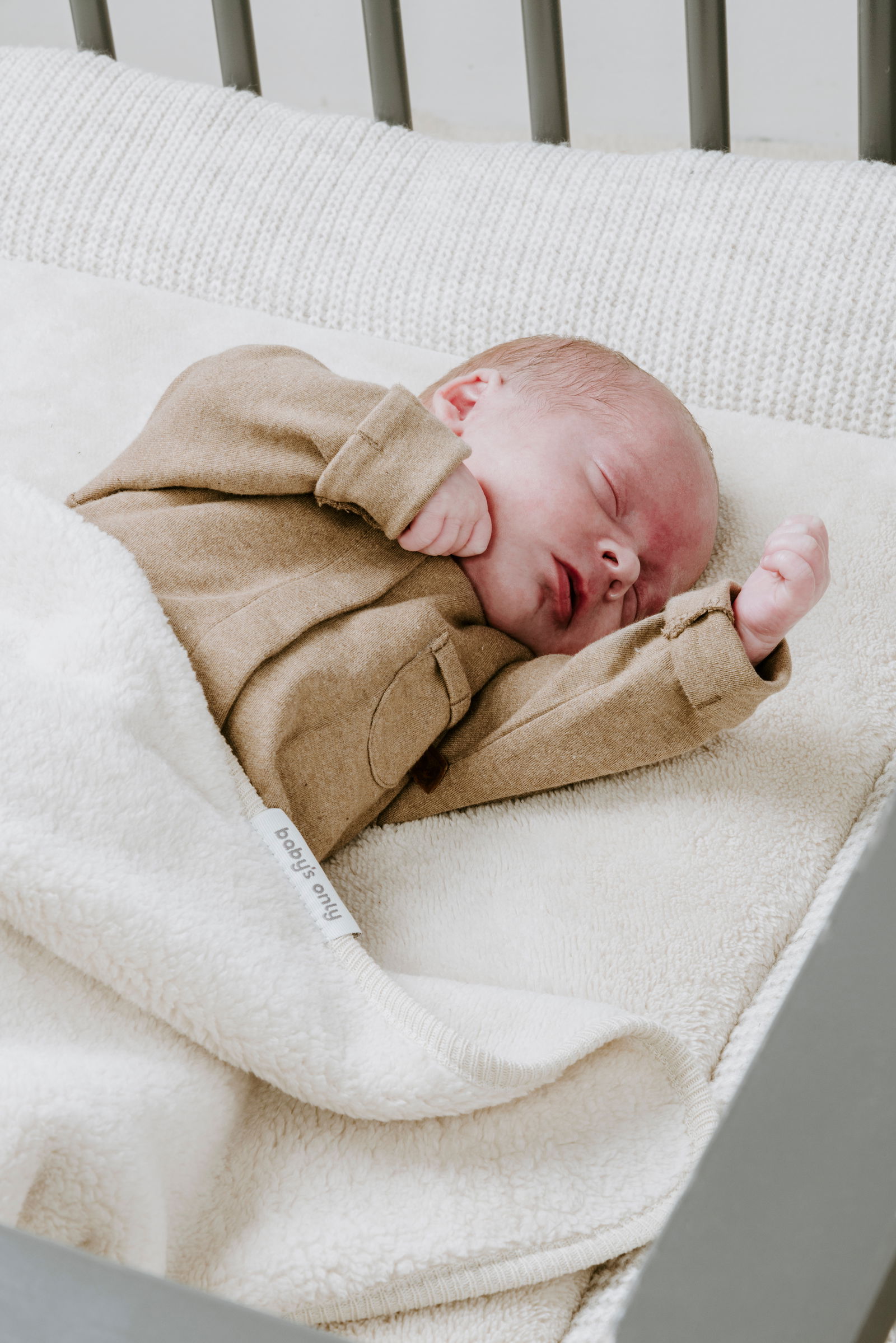 Cot blanket Cozy dusty grey