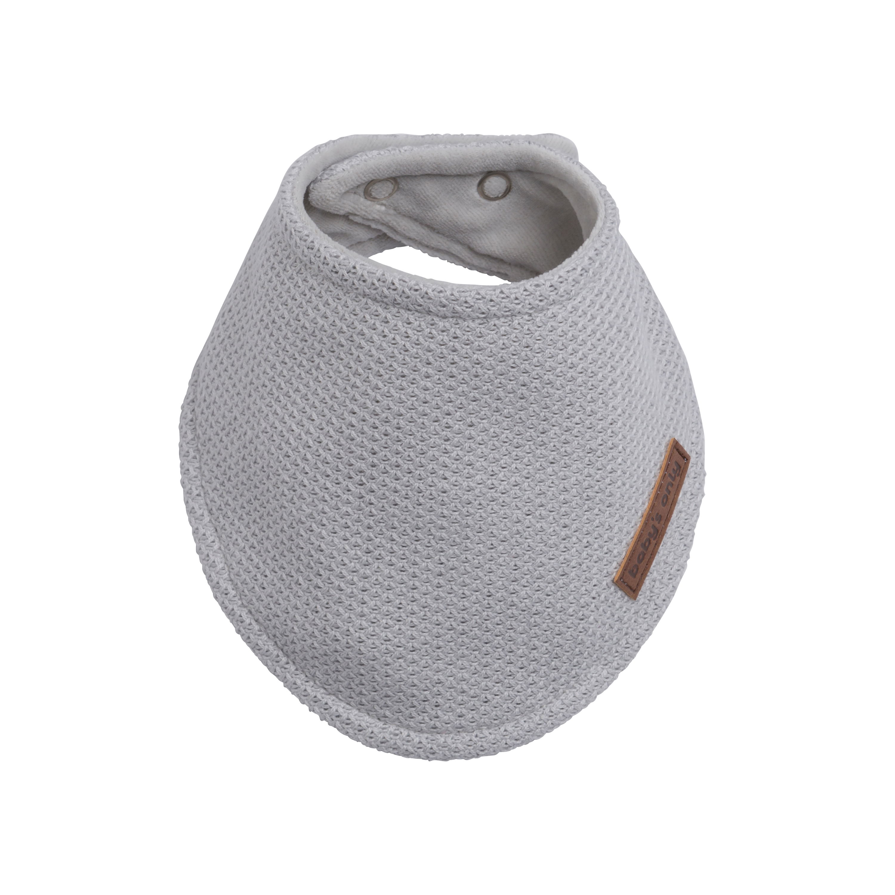 Bandana bib Classic silver-grey