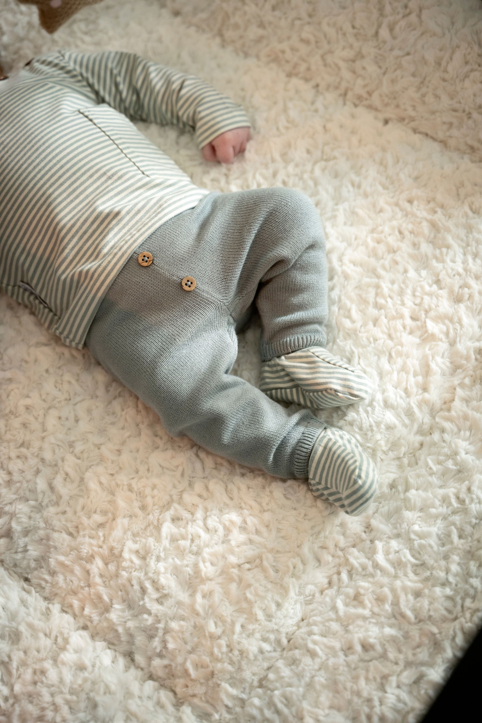 Baby Pullover Stripe Nordic Blue - 74