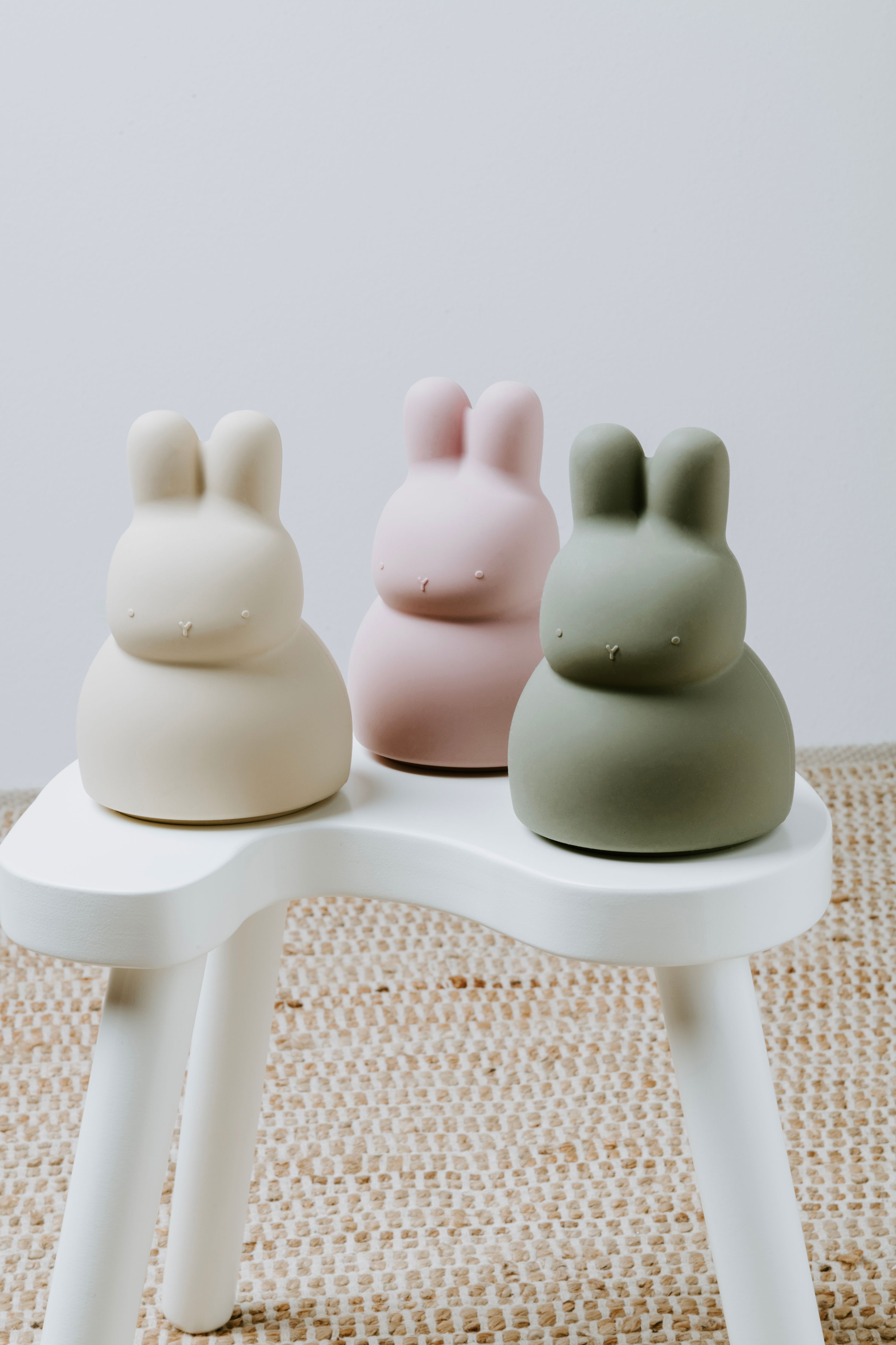 Money box rabbit warm linen