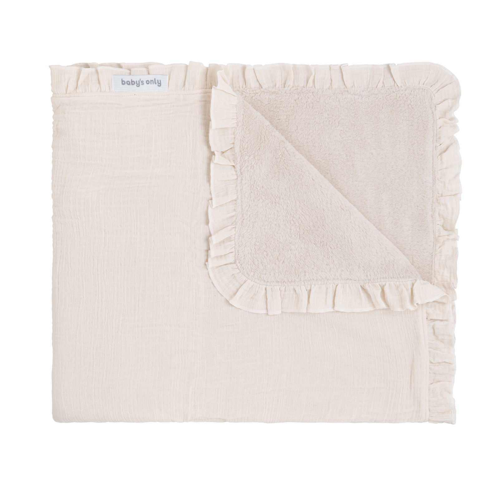 Cot blanket teddy Calm warm linen