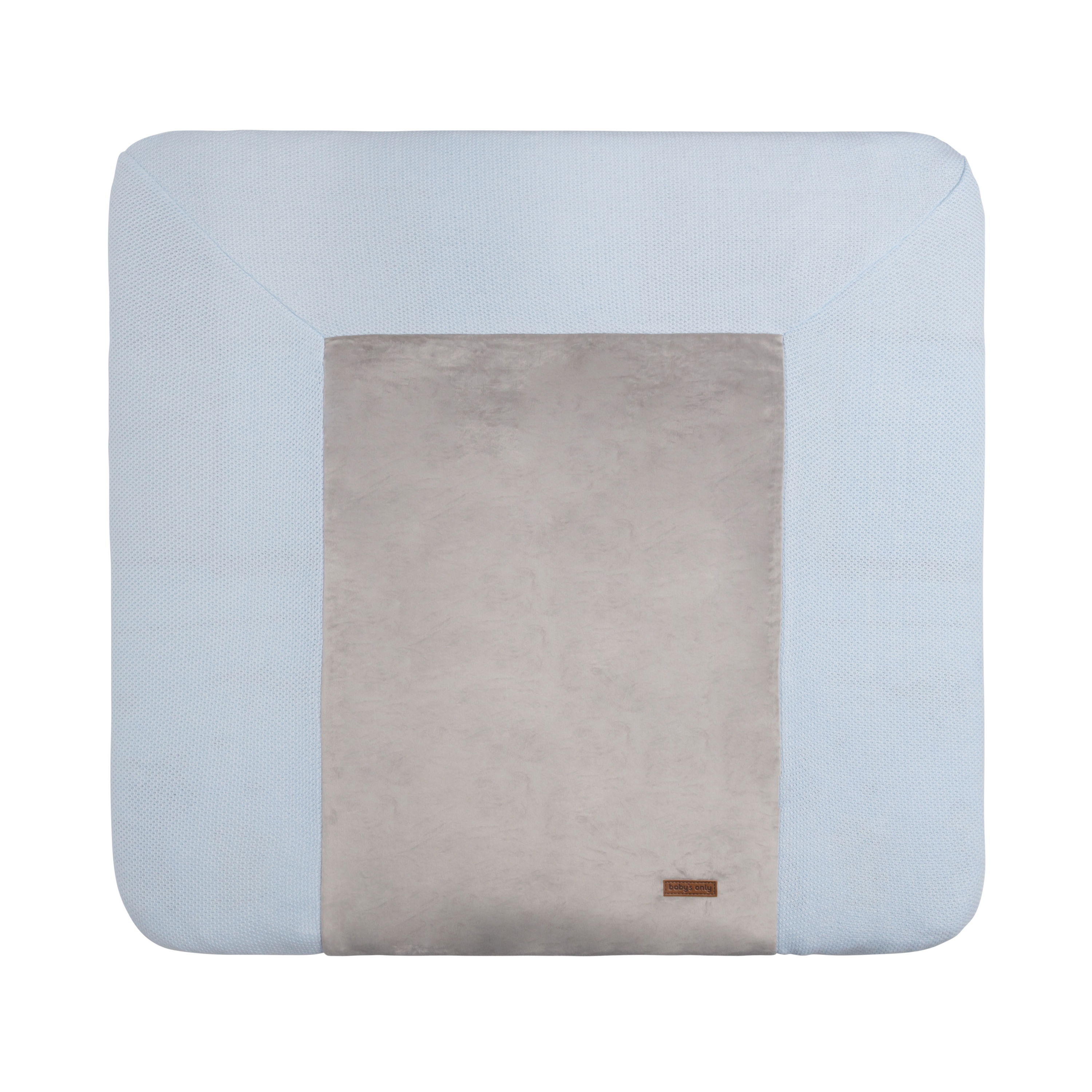 Housse matelas à langer Classic poudre bleu - 75x85