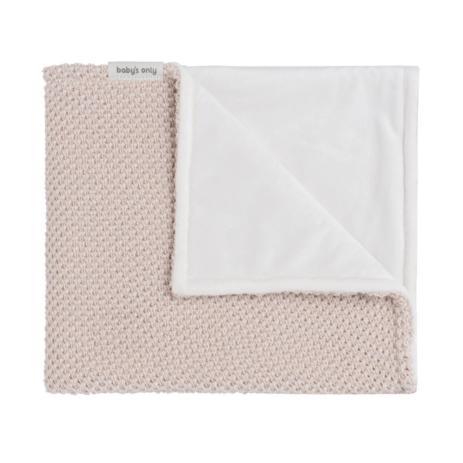 Cot blanket soft Sparkle-Flavor gold-ivory melee