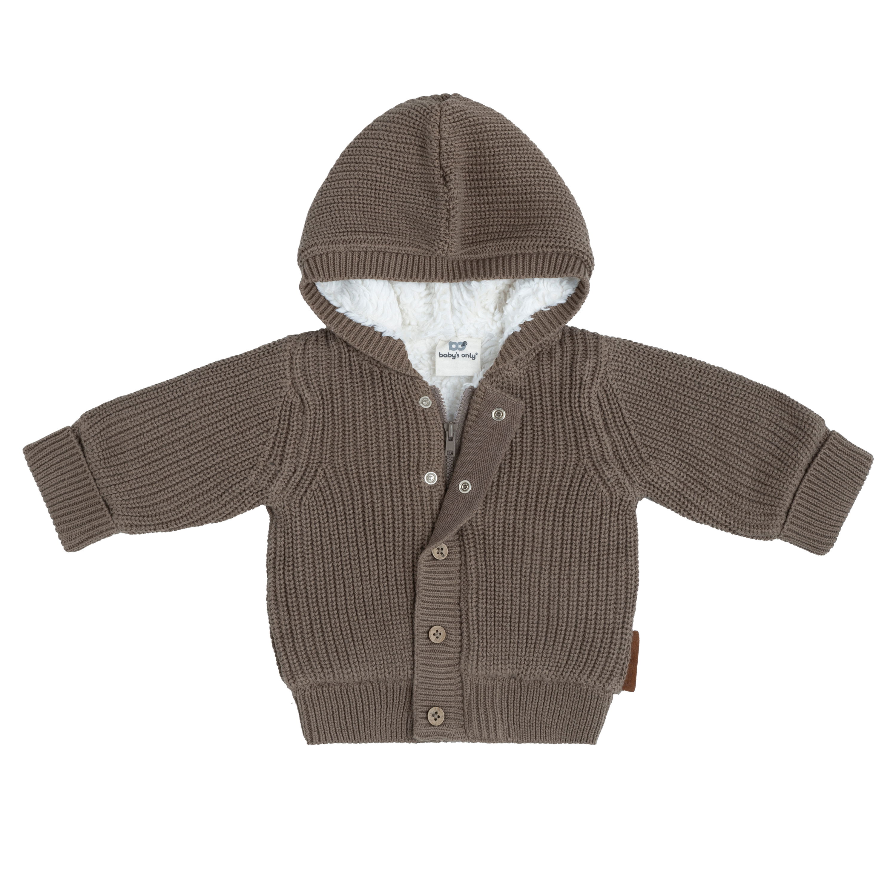 Gillet à capuche teddy Soul moka - 74