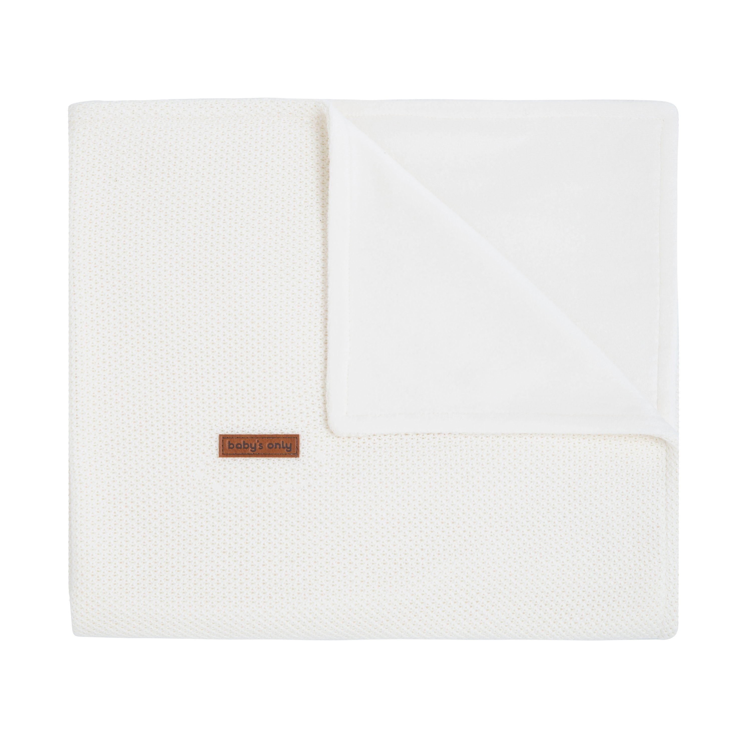 Cot blanket soft Classic woolwhite