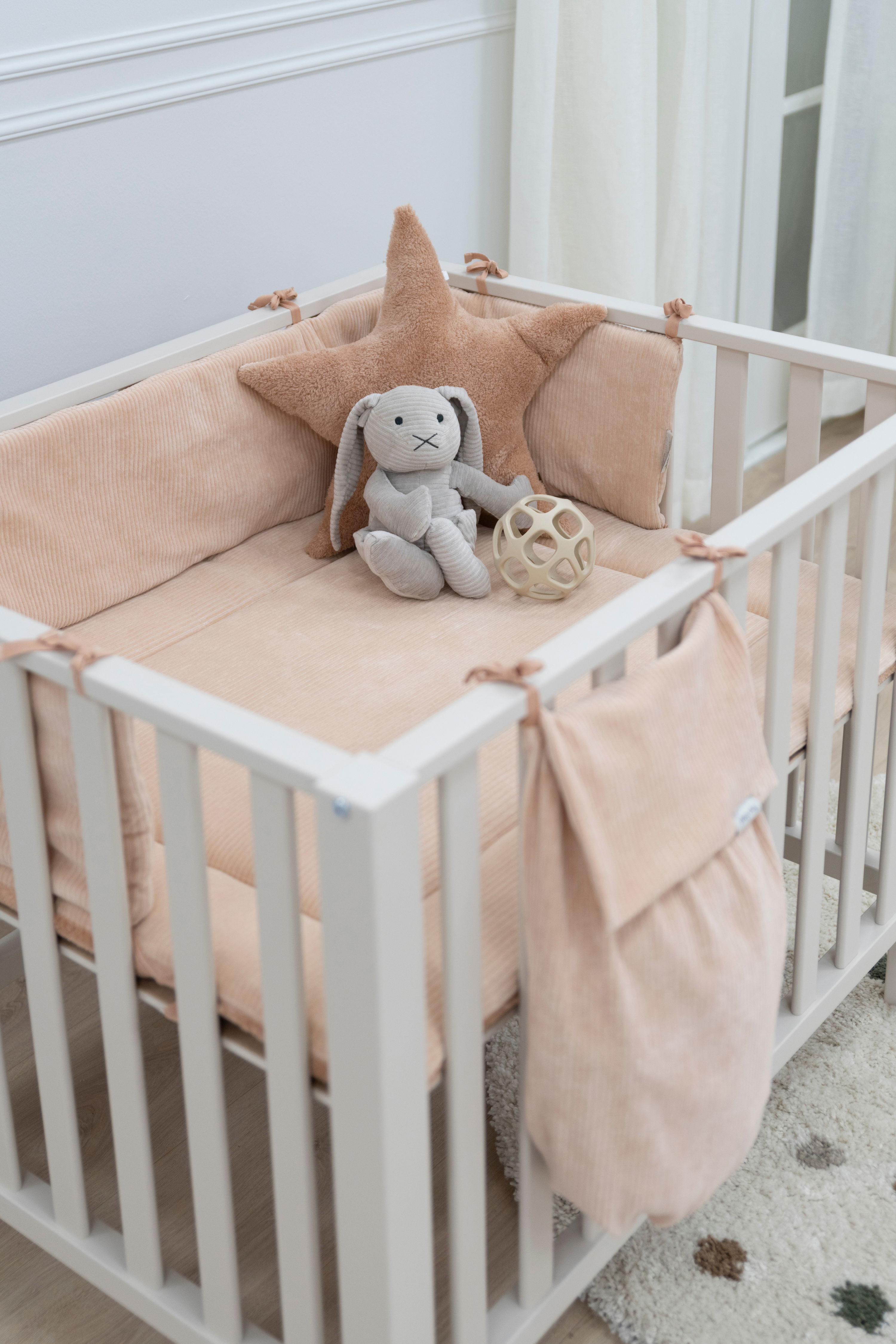 Bed/playpen bumper Sense peach