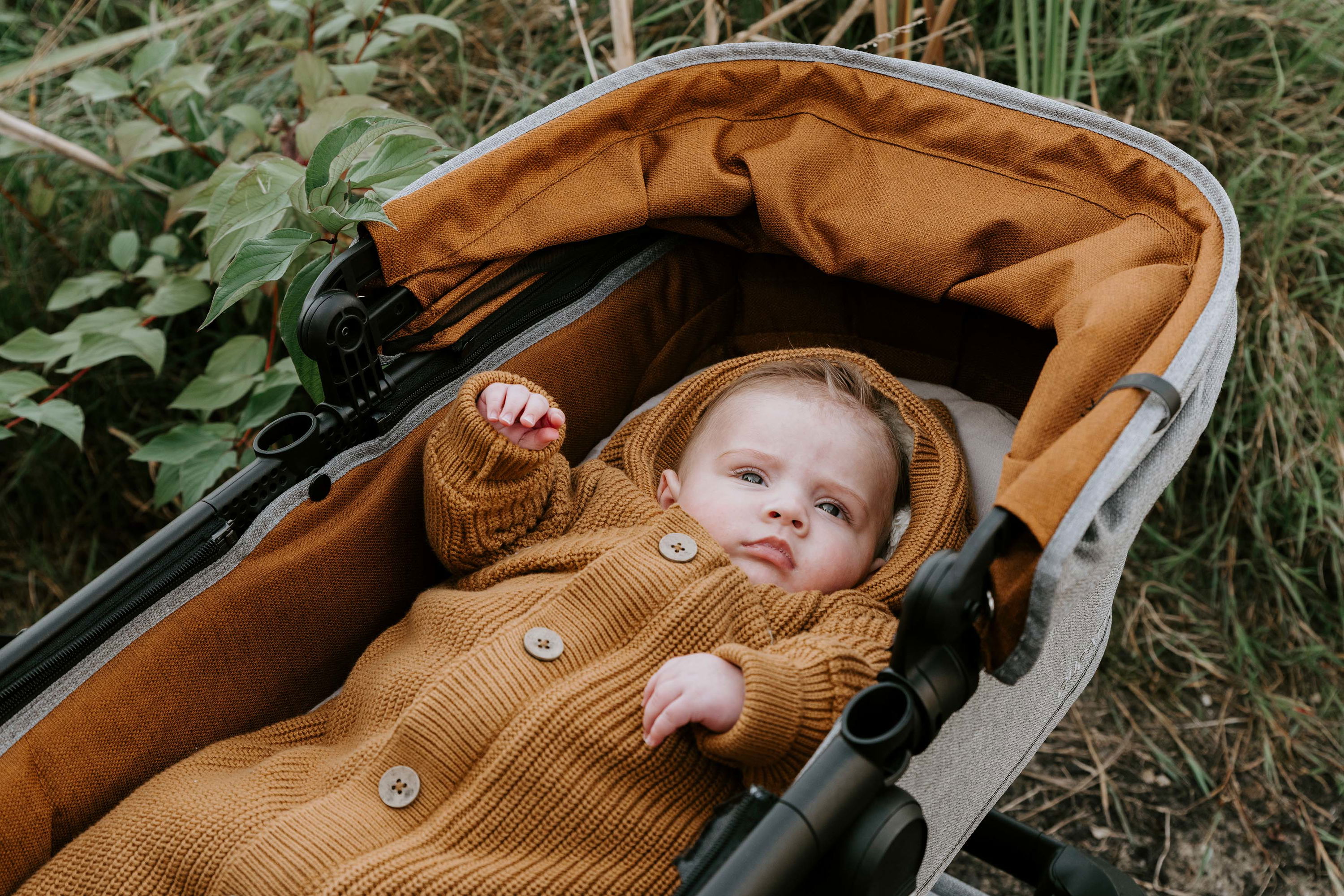 Kinderwagen voetenzak teddy Soul caramel