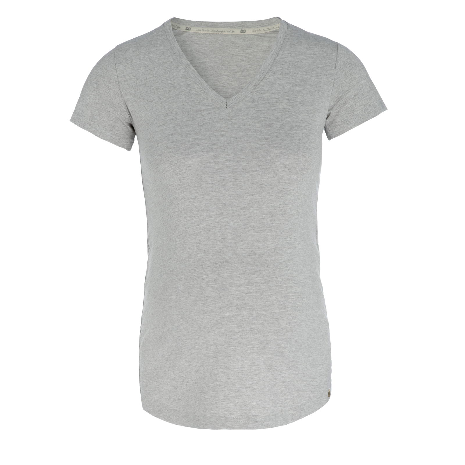 Zwangerschaps T-shirt Glow dusty grey - L