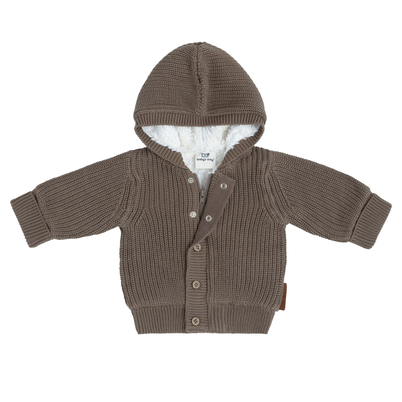 Cardigan with hood teddy Soul mocha - 56