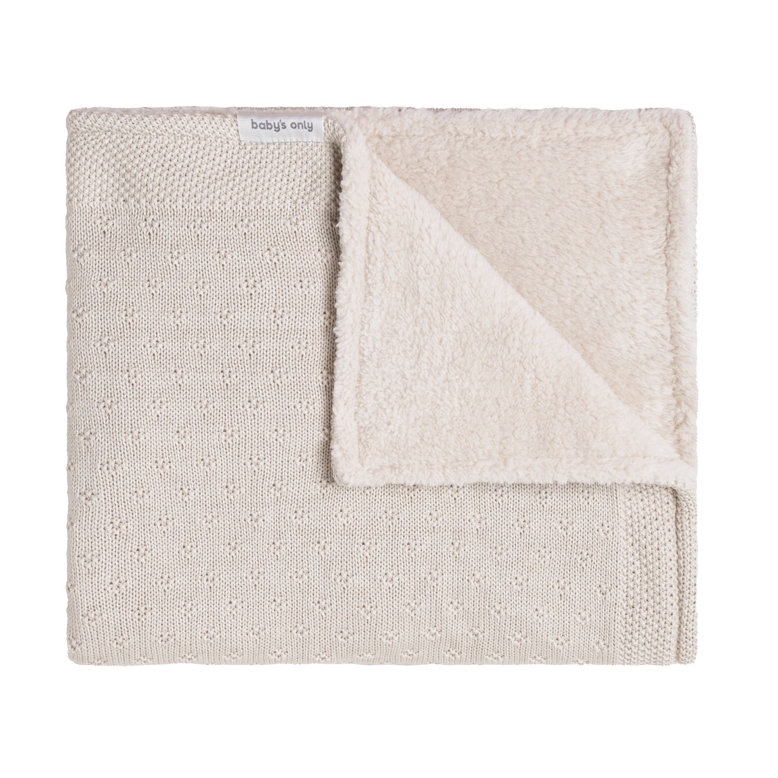 Ledikantdeken teddy Mood warm linen