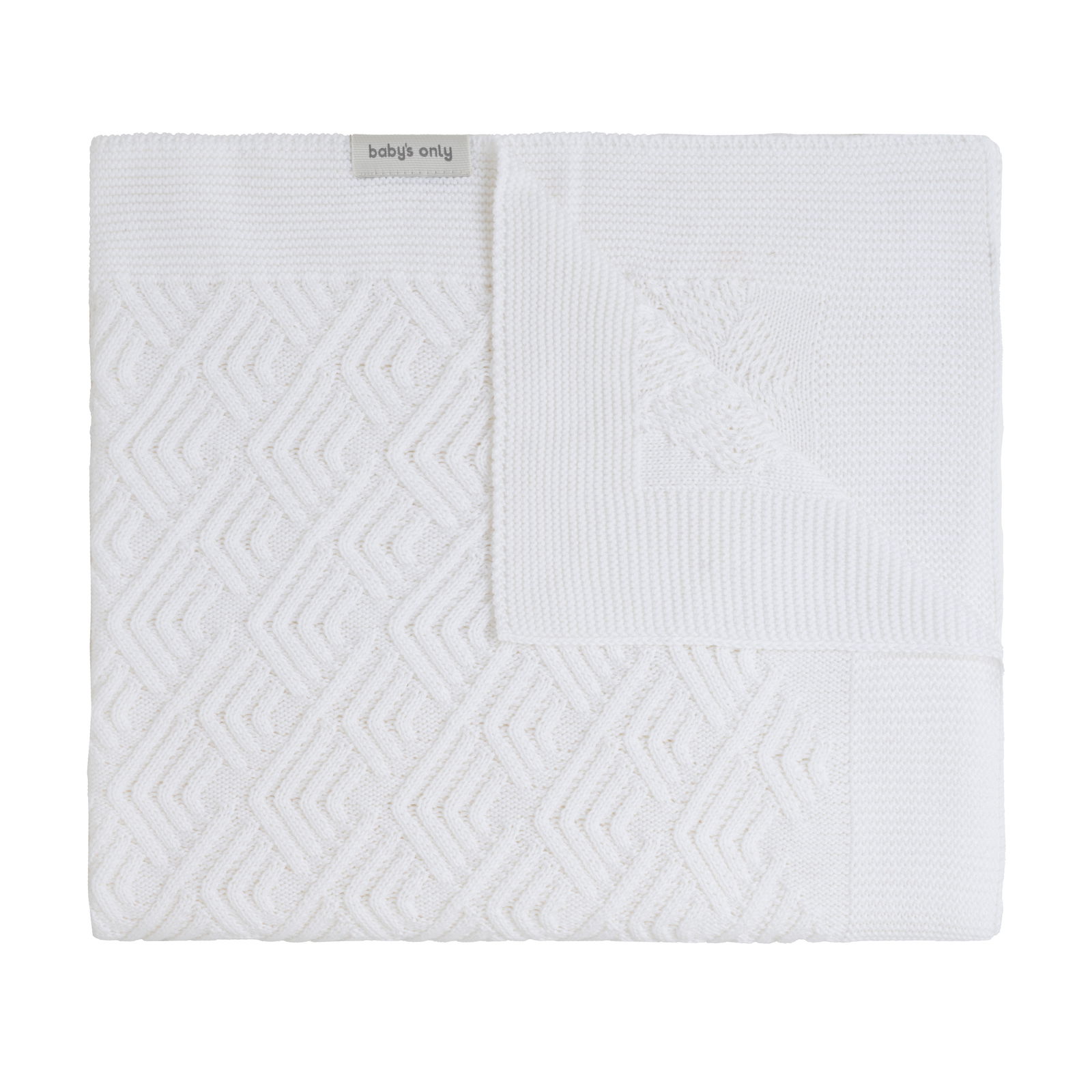 Couverture lit bébé Sierra blanc cassé