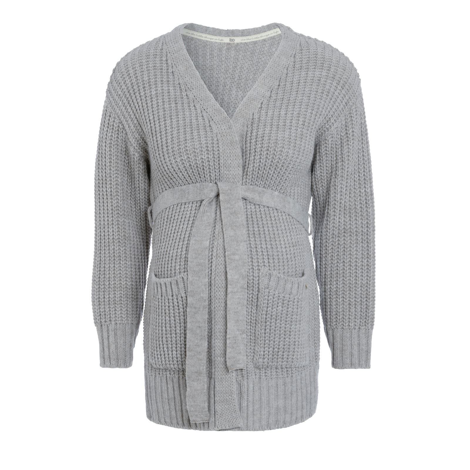 Umstandsstrickjacke Glow Dusty Grey - L