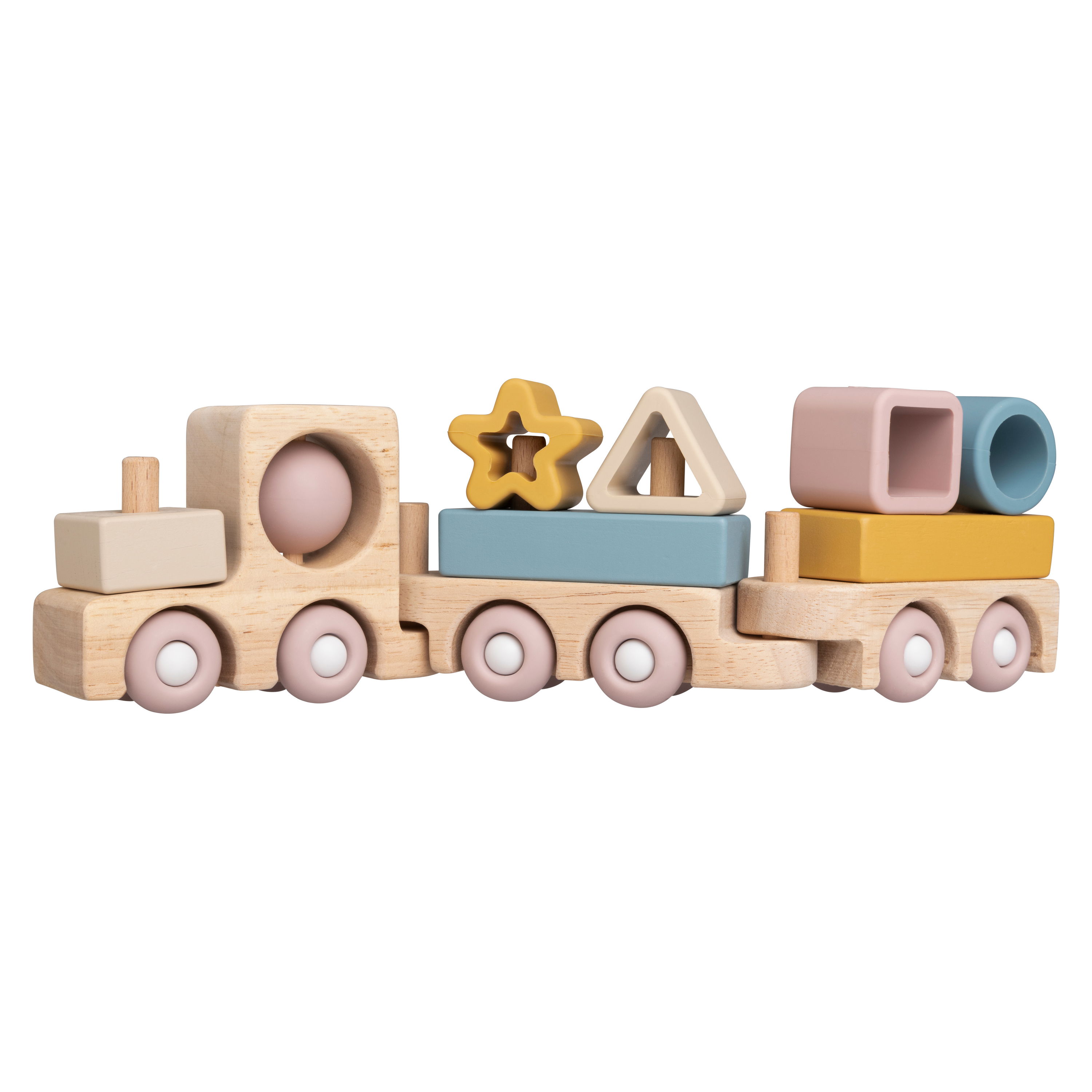 Wooden train set opal