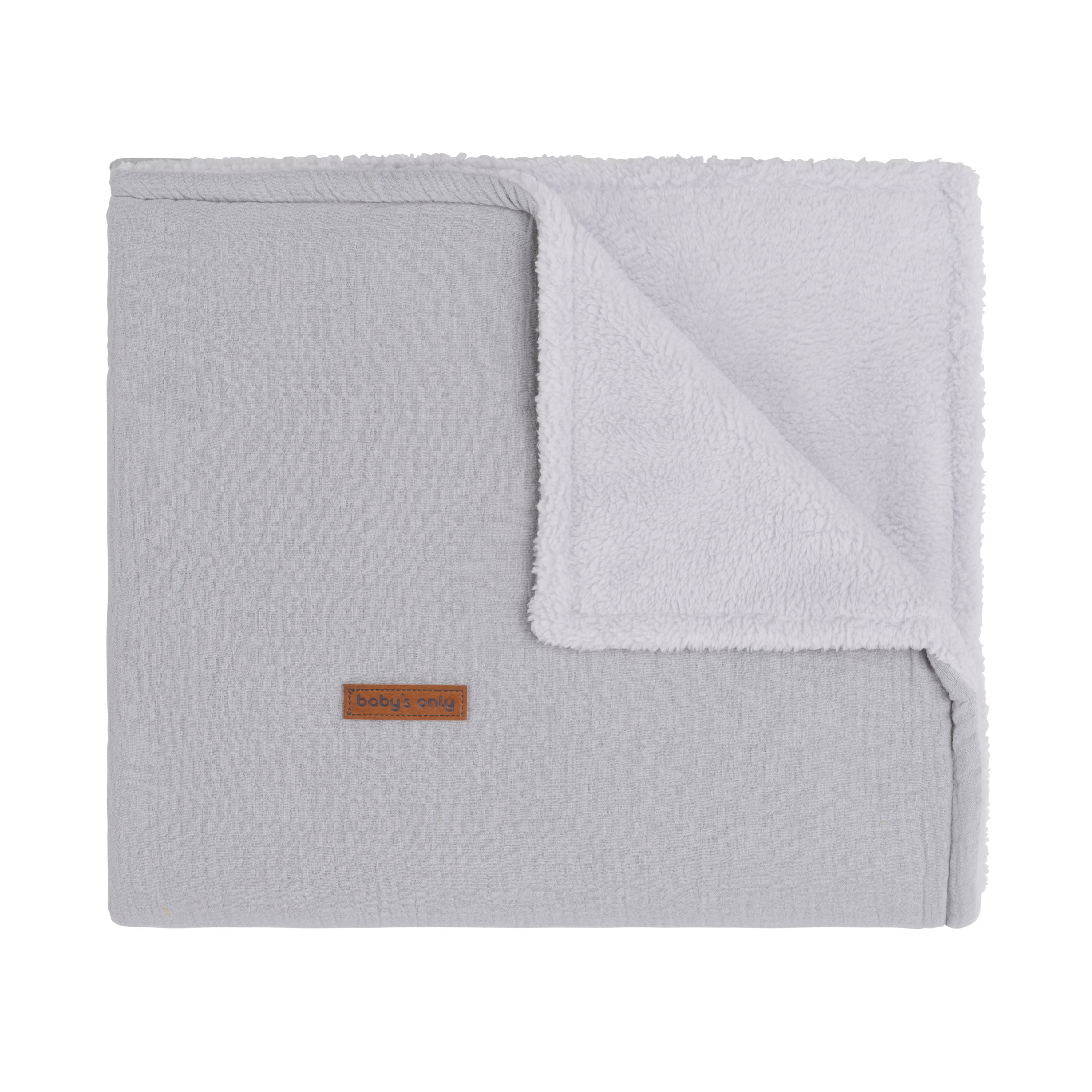 Couverture lit bébé teddy Breeze gris