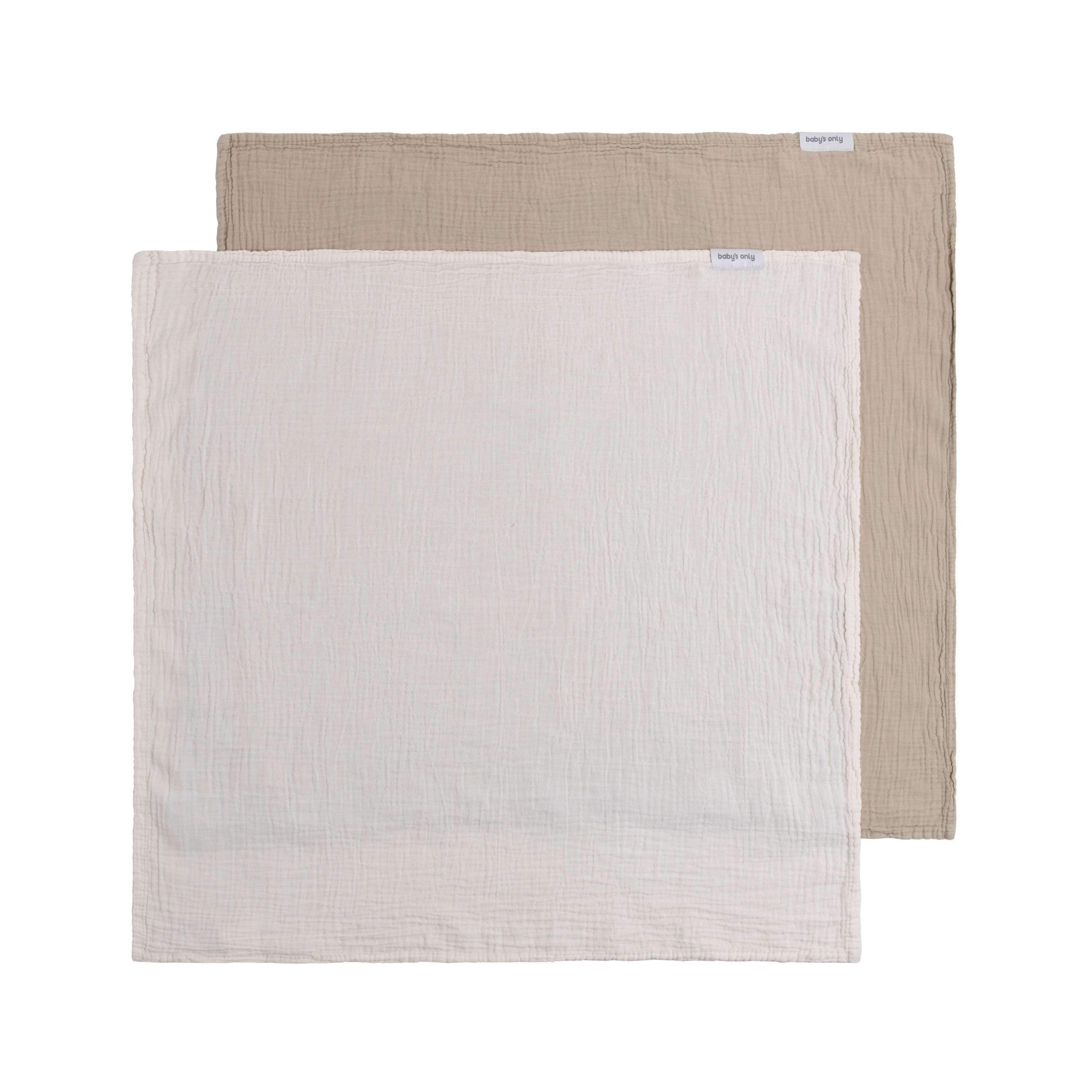 Lange bébé Tender beige/linen - 65x65 - 2-pack