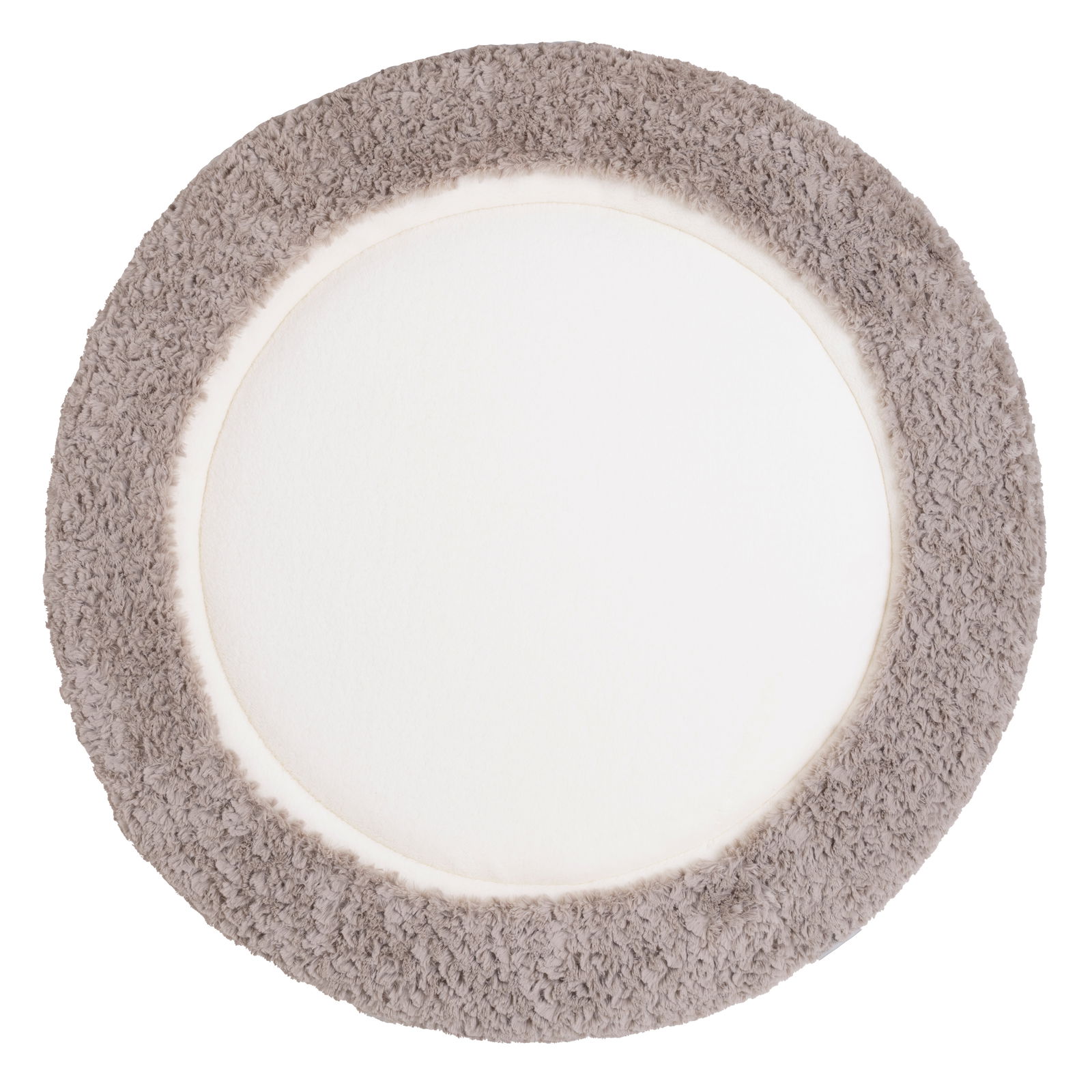 Drap-housse Matelas de parc Snow taupe - Ø95 cm
