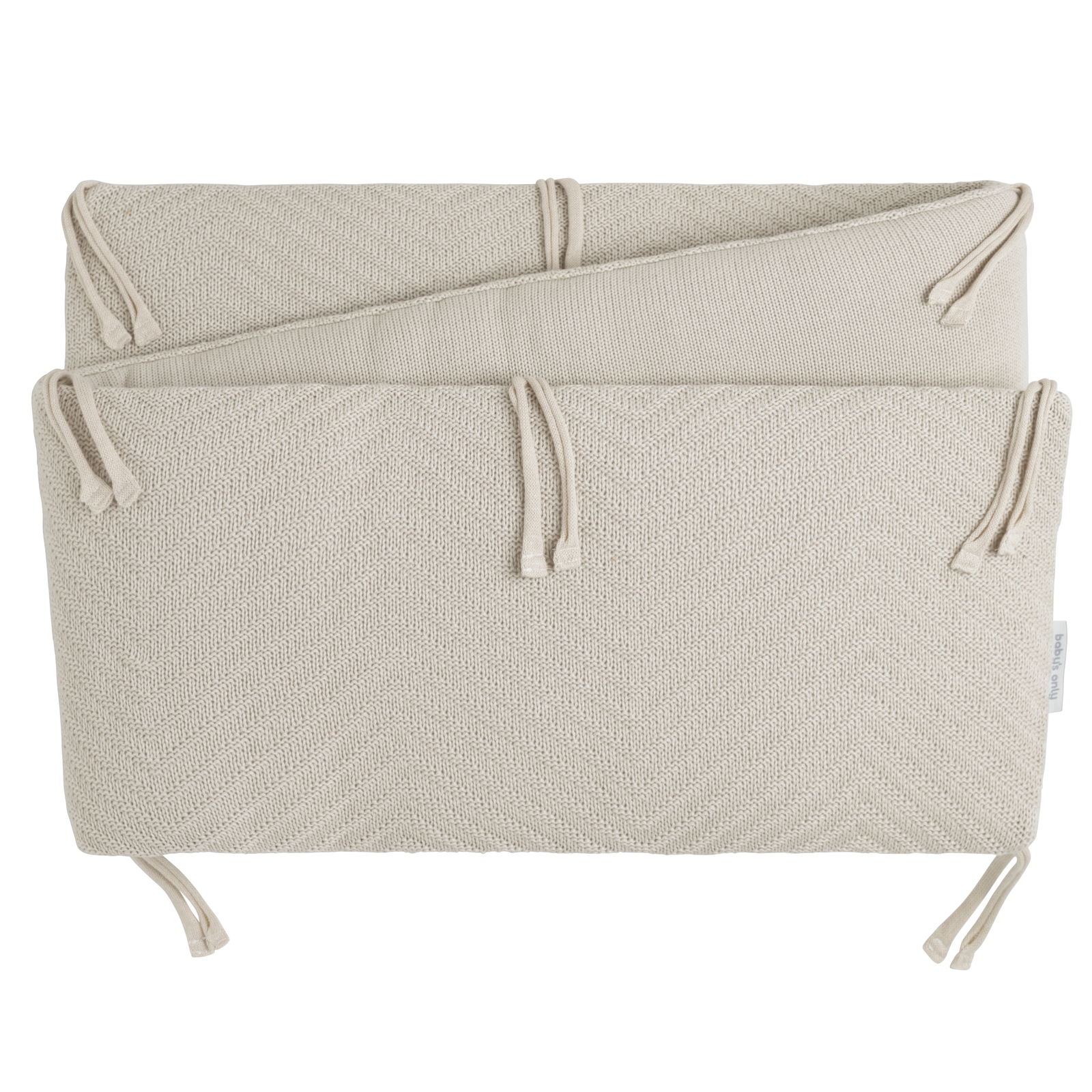 Bed/playpen bumper Grace warm linen