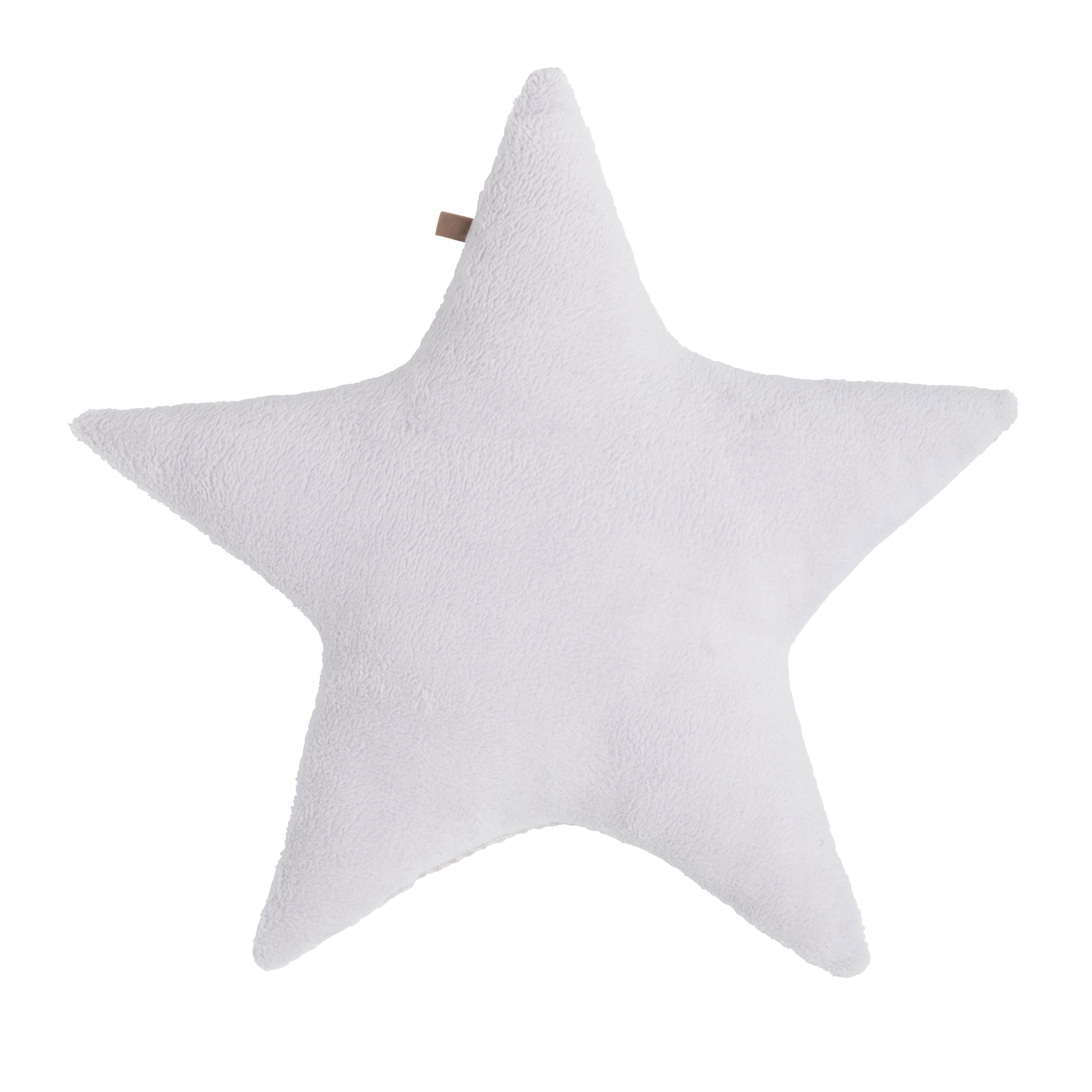 Coussin étoile teddy Sense caillou gris