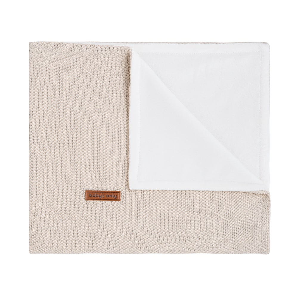 Baby crib blanket soft Classic sand