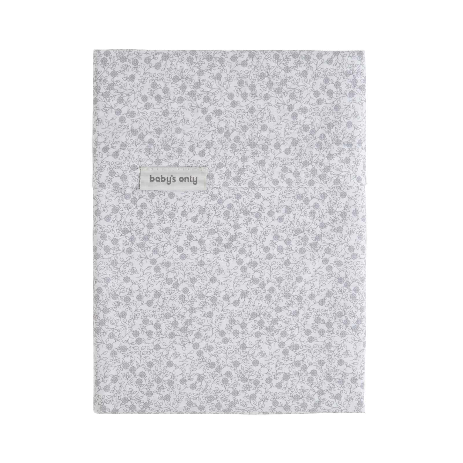 Drap lit bébé Flower nordic blue