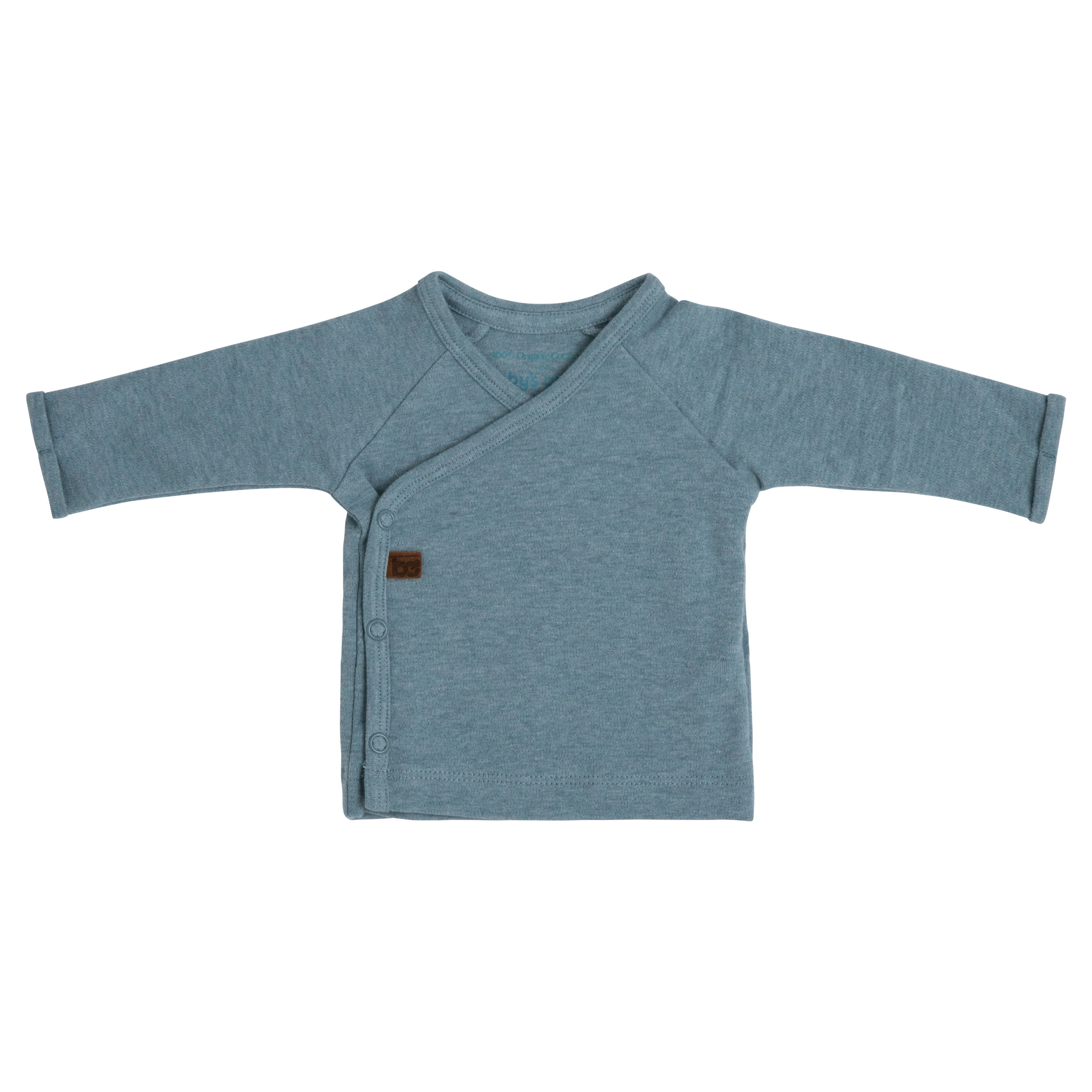 Baby Wickelpullover Melange Stonegreen- 44